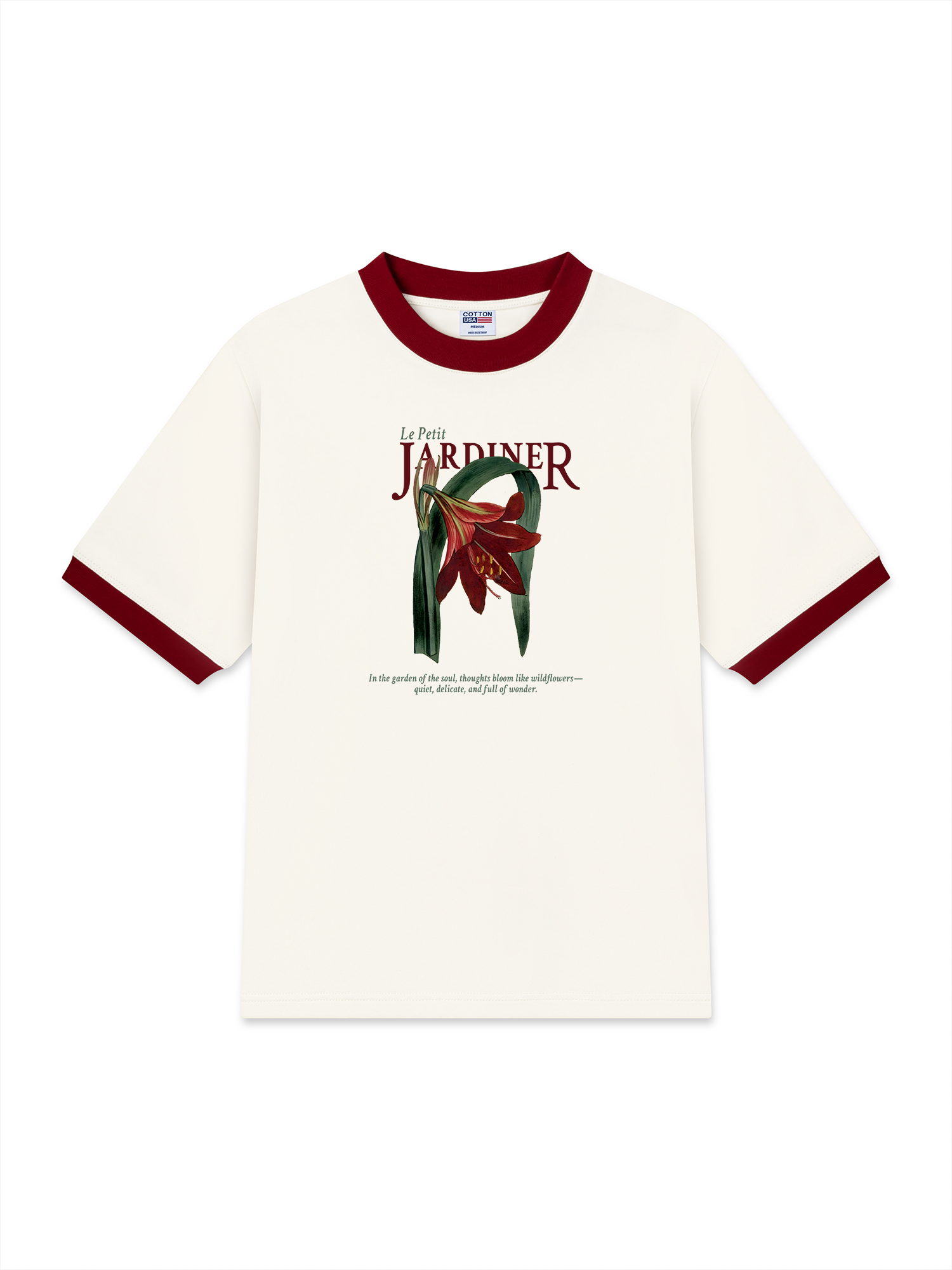 Áo Thun Ringer Relaxed Fit Le Petit Jardiner