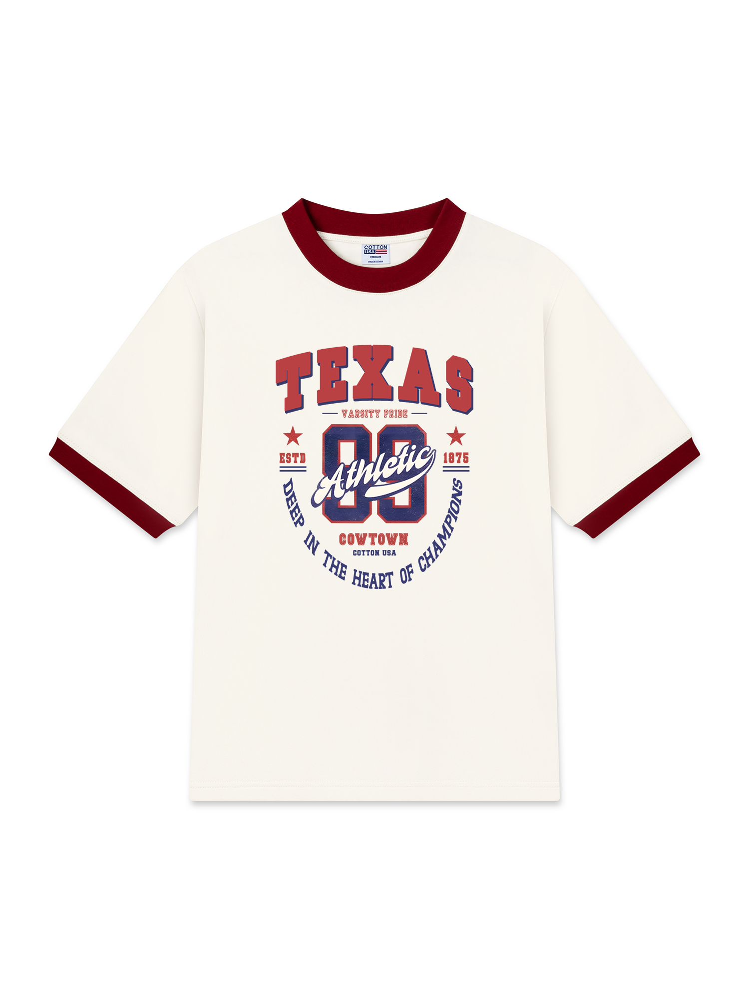 Áo Thun Ringer Relaxed Fit City Texas