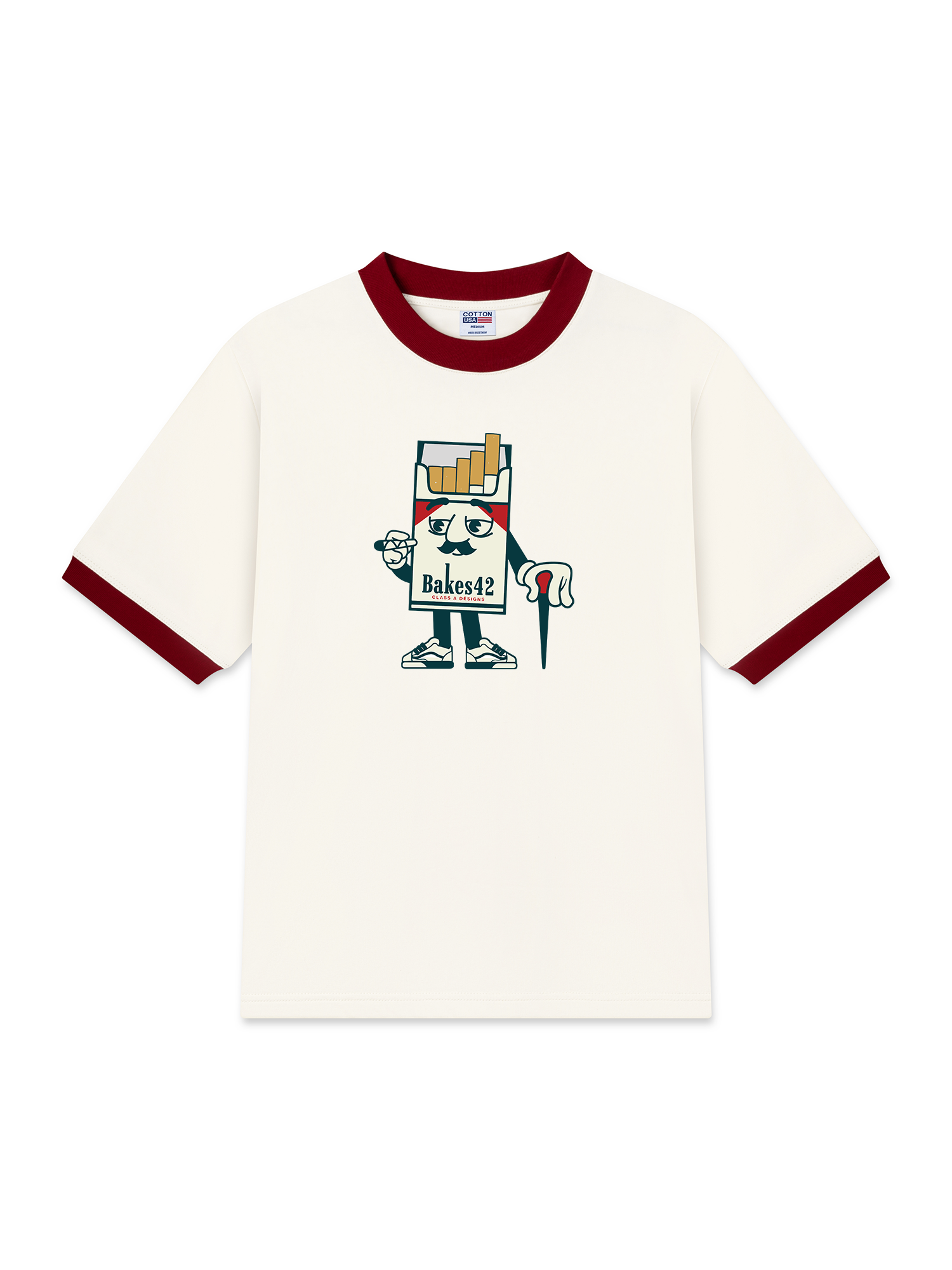 Áo Thun Ringer Relaxed Fit Marlboro Bakes 42 Mascot