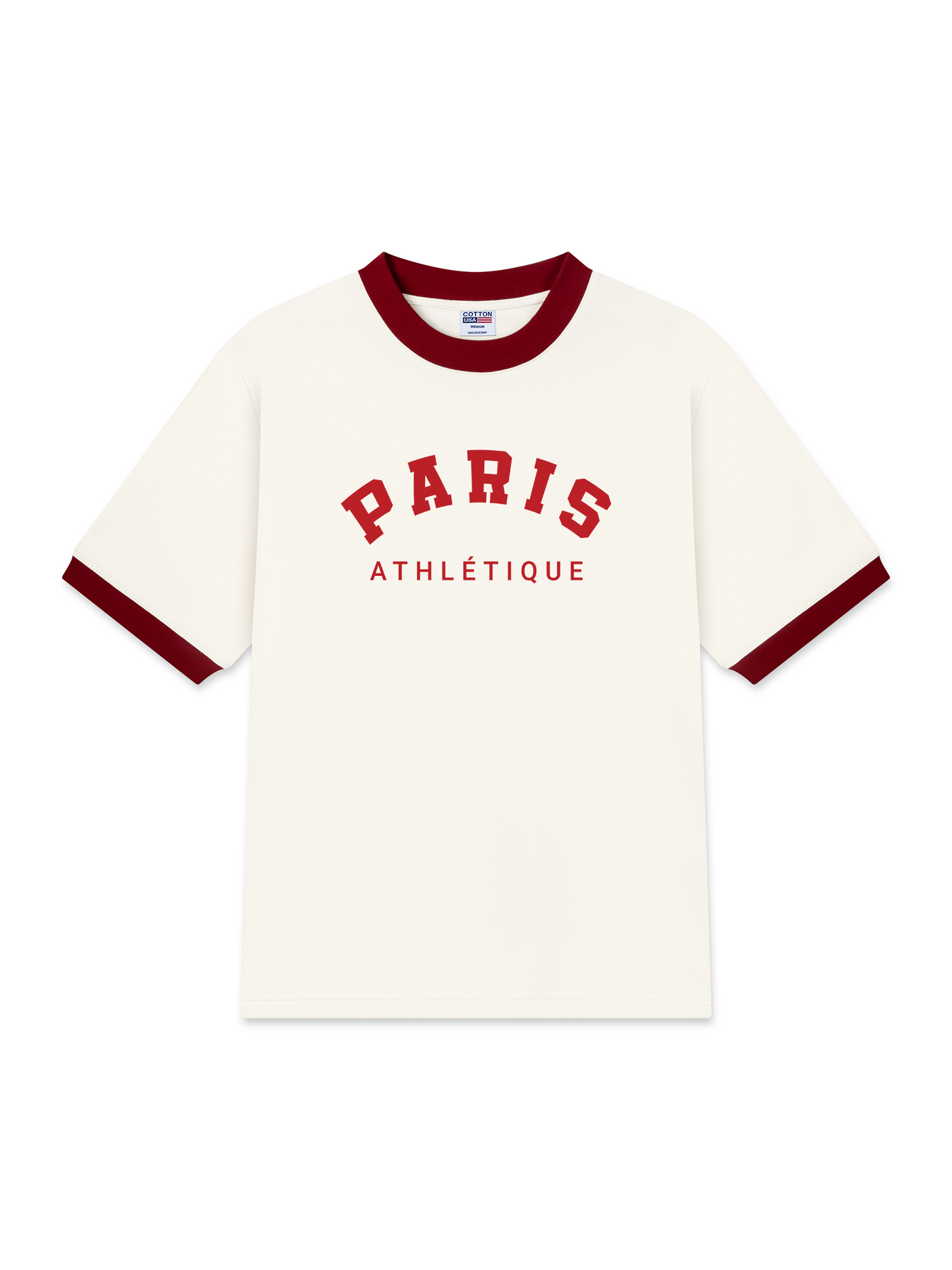 Áo Thun Ringer Relaxed Fit City Paris Athletique