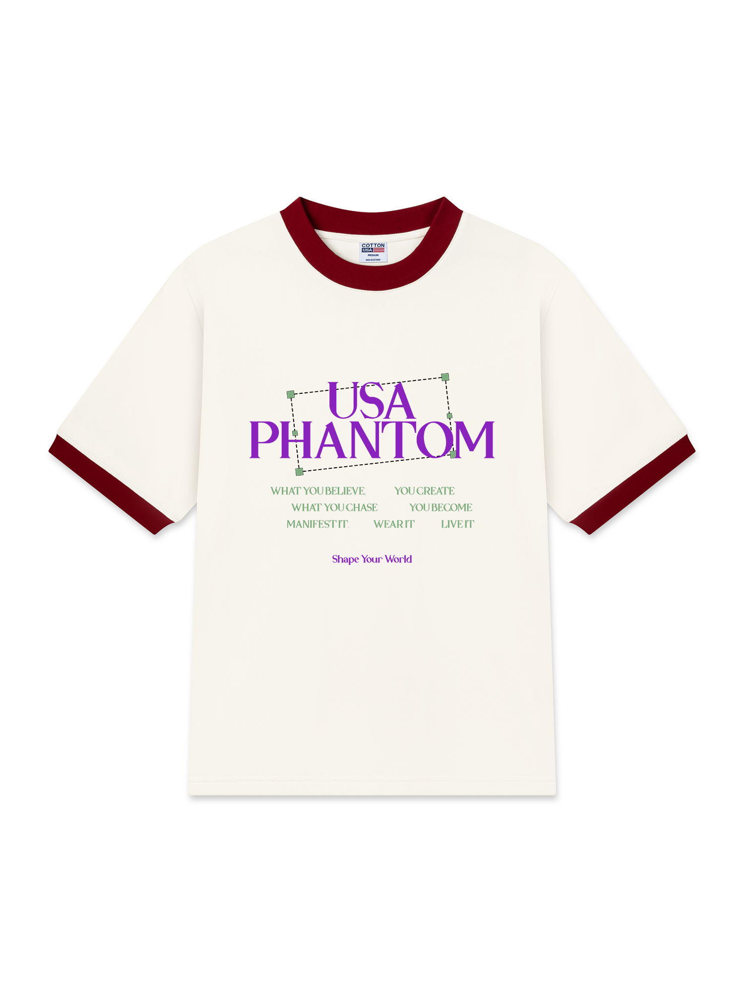 Áo Thun Ringer Relaxed Fit USA Phantom Chase