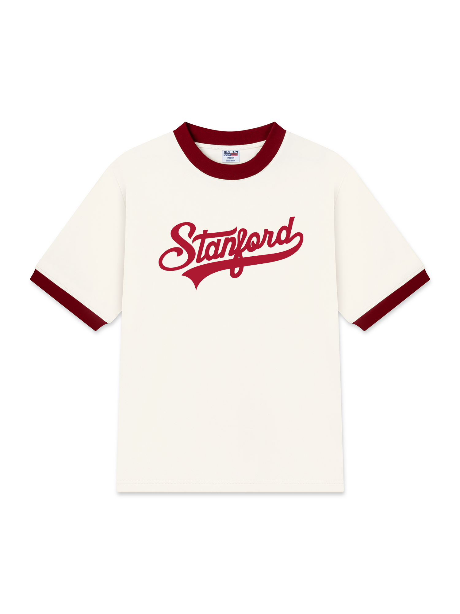 Áo Thun Ringer Relaxed Fit USA Stanford Classic