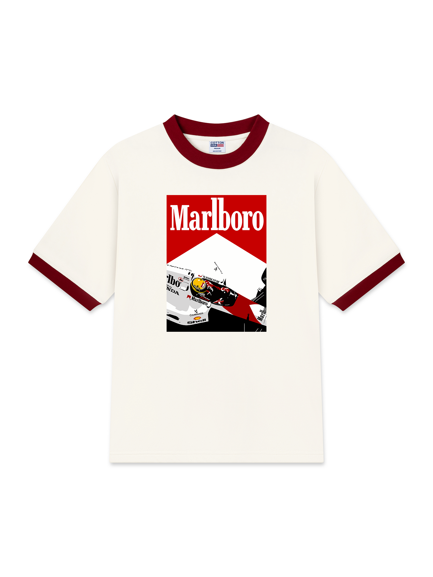 Áo Thun Ringer Relaxed Fit Marlboro F1 Racer