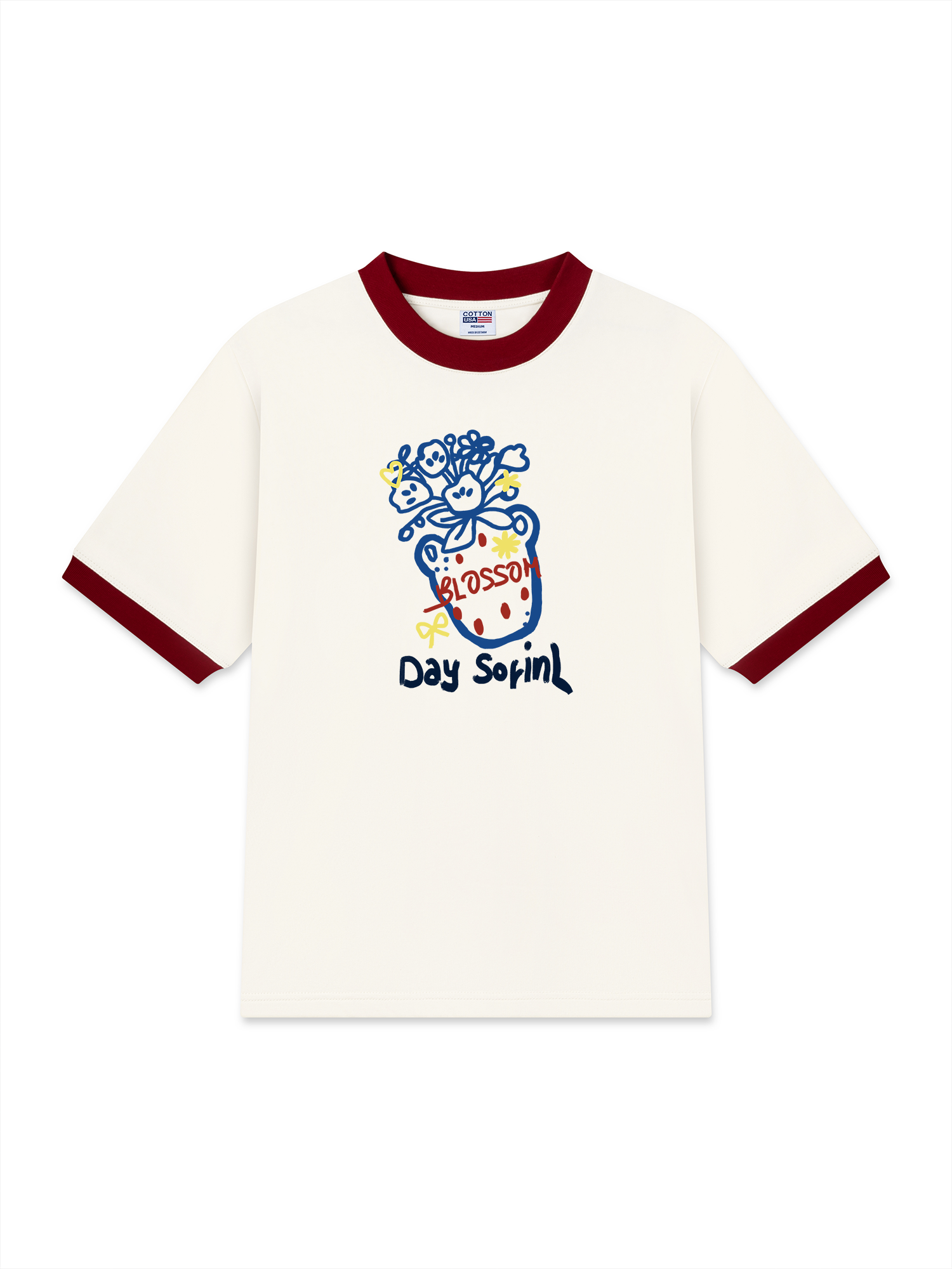 Áo Thun Ringer Relaxed Fit Floral Day Sofinl