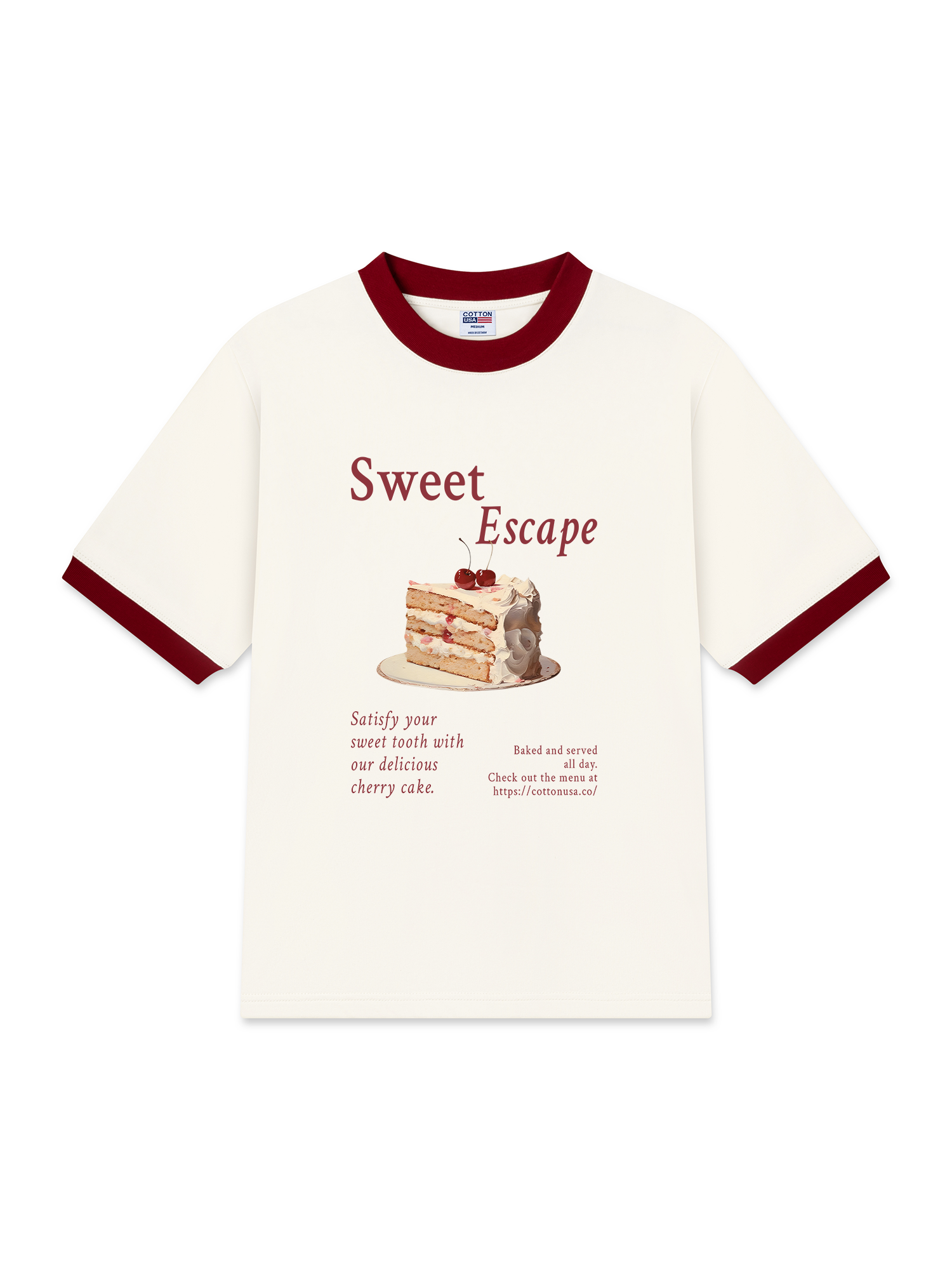 Áo Thun Ringer Relaxed Fit Tropical Sweet Escape