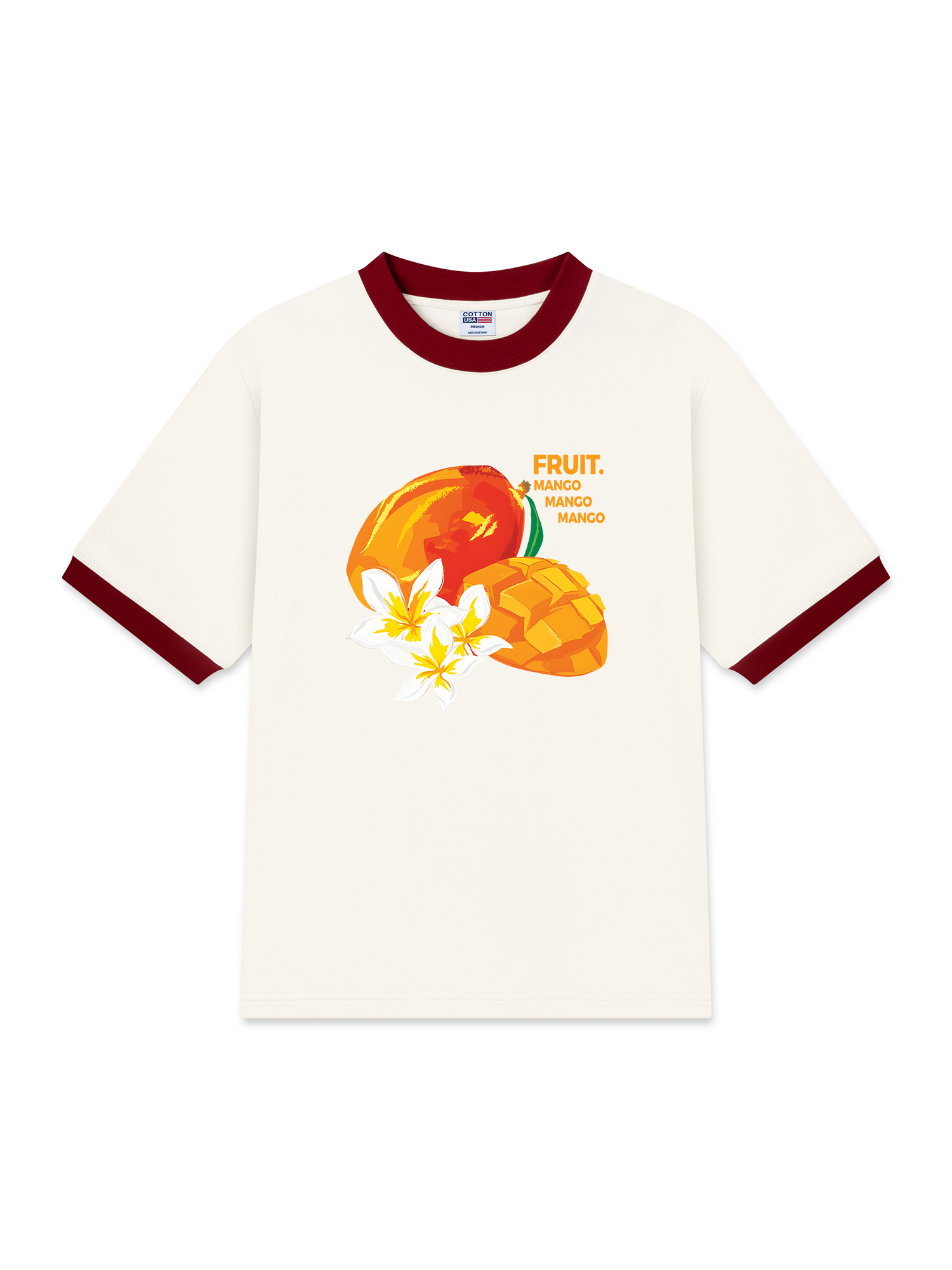 Áo Thun Ringer Relaxed Fit Tropical Mango