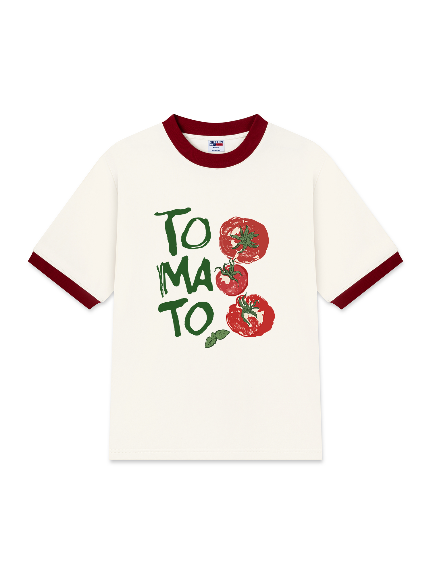 Áo Thun Ringer Relaxed Fit Tropical Tomato