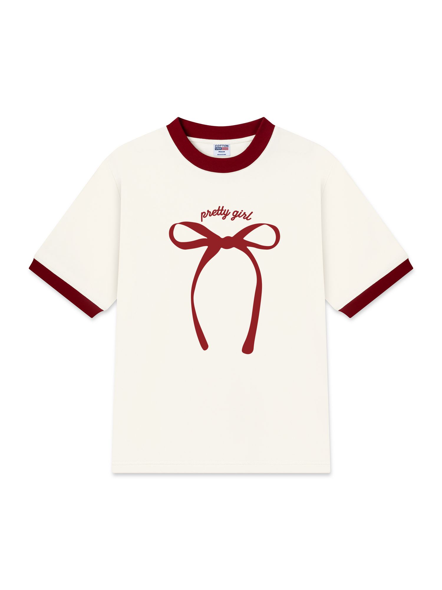 Áo Thun Ringer Relaxed Fit Pretty Girl