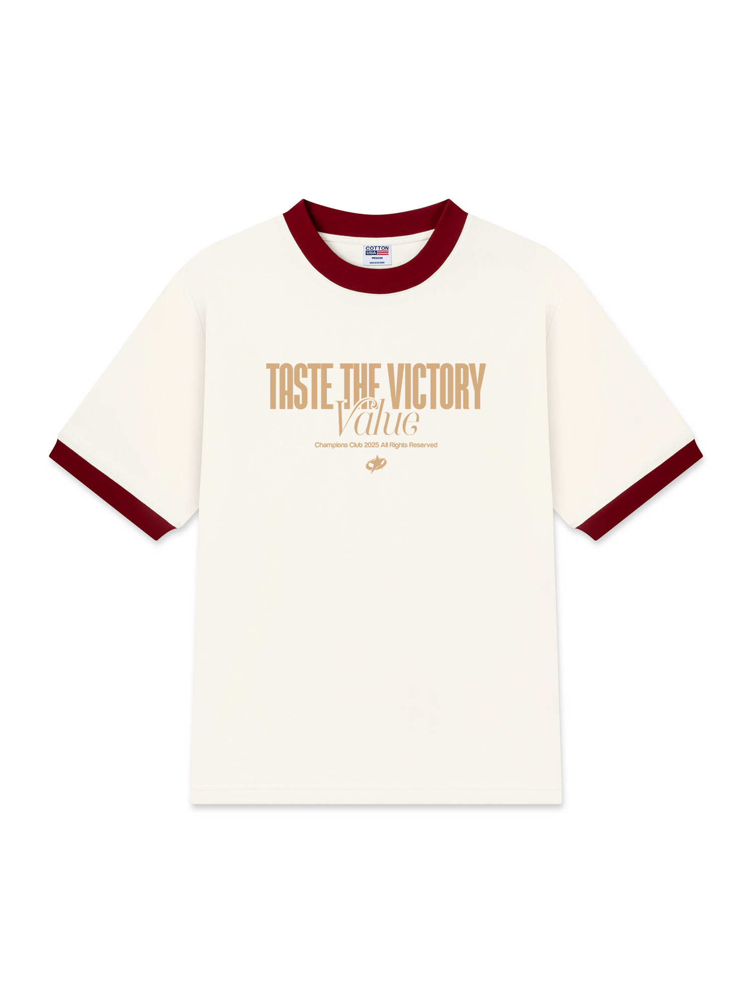 Áo Thun Ringer Relaxed Fit Champions Taste The Victory