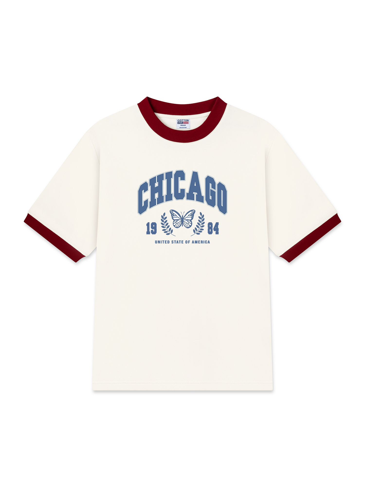 Áo Thun Ringer Relaxed Fit City Chicago