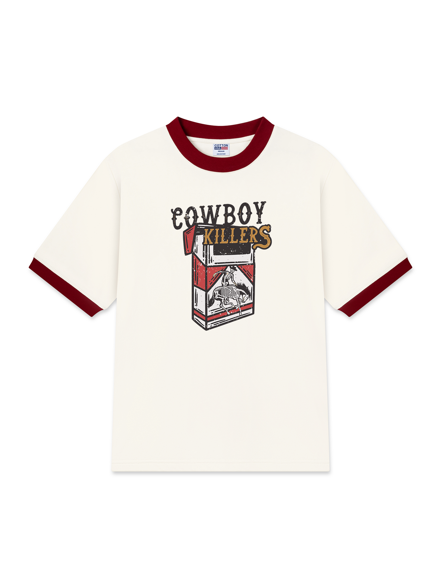 Áo Thun Ringer Relaxed Fit Marlboro C Pack Cowboy Killers