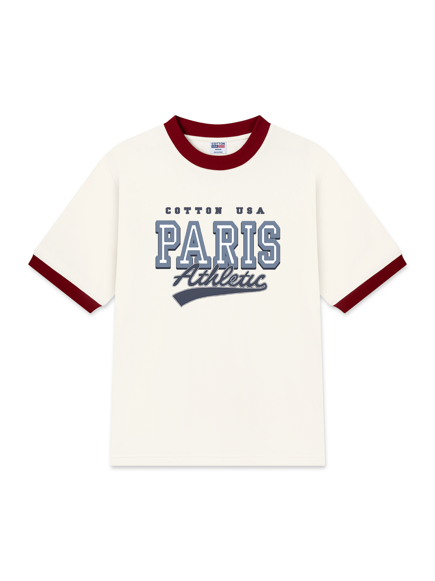 Áo Thun Ringer Relaxed Fit City Paris