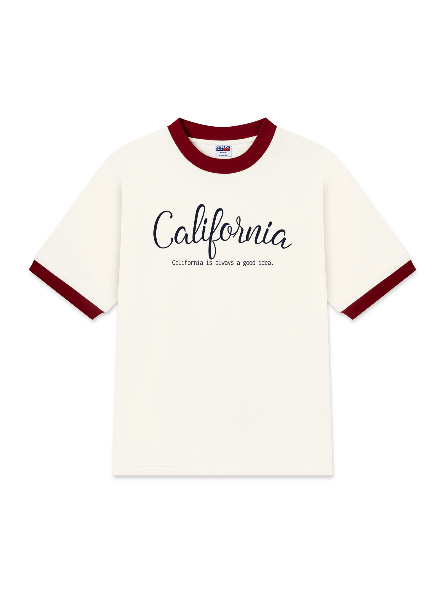 Áo Thun Ringer Relaxed Fit City Calofornia