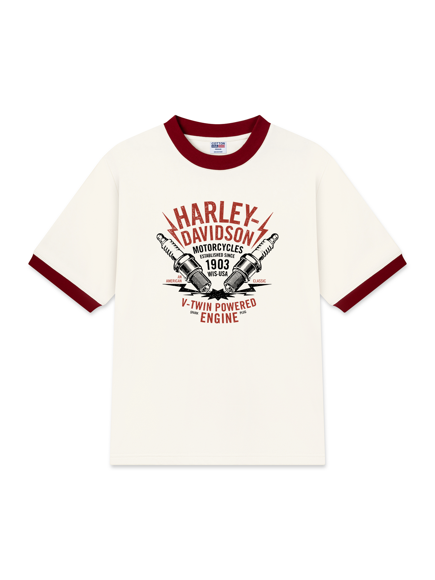 Áo Thun Ringer Relaxed Fit Harley Davidson Motocycles