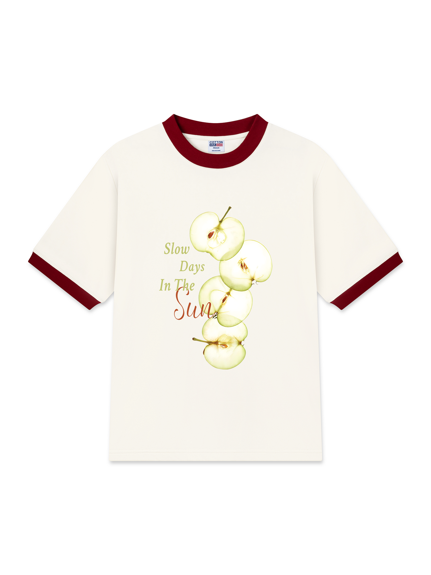 Áo Thun Ringer Relaxed Fit Tropical Slow Days In The Sun