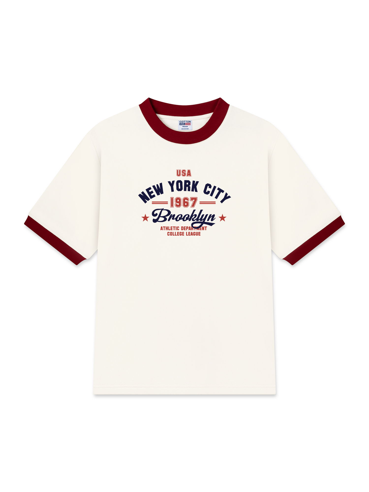 Áo Thun Ringer Relaxed Fit USA New York City