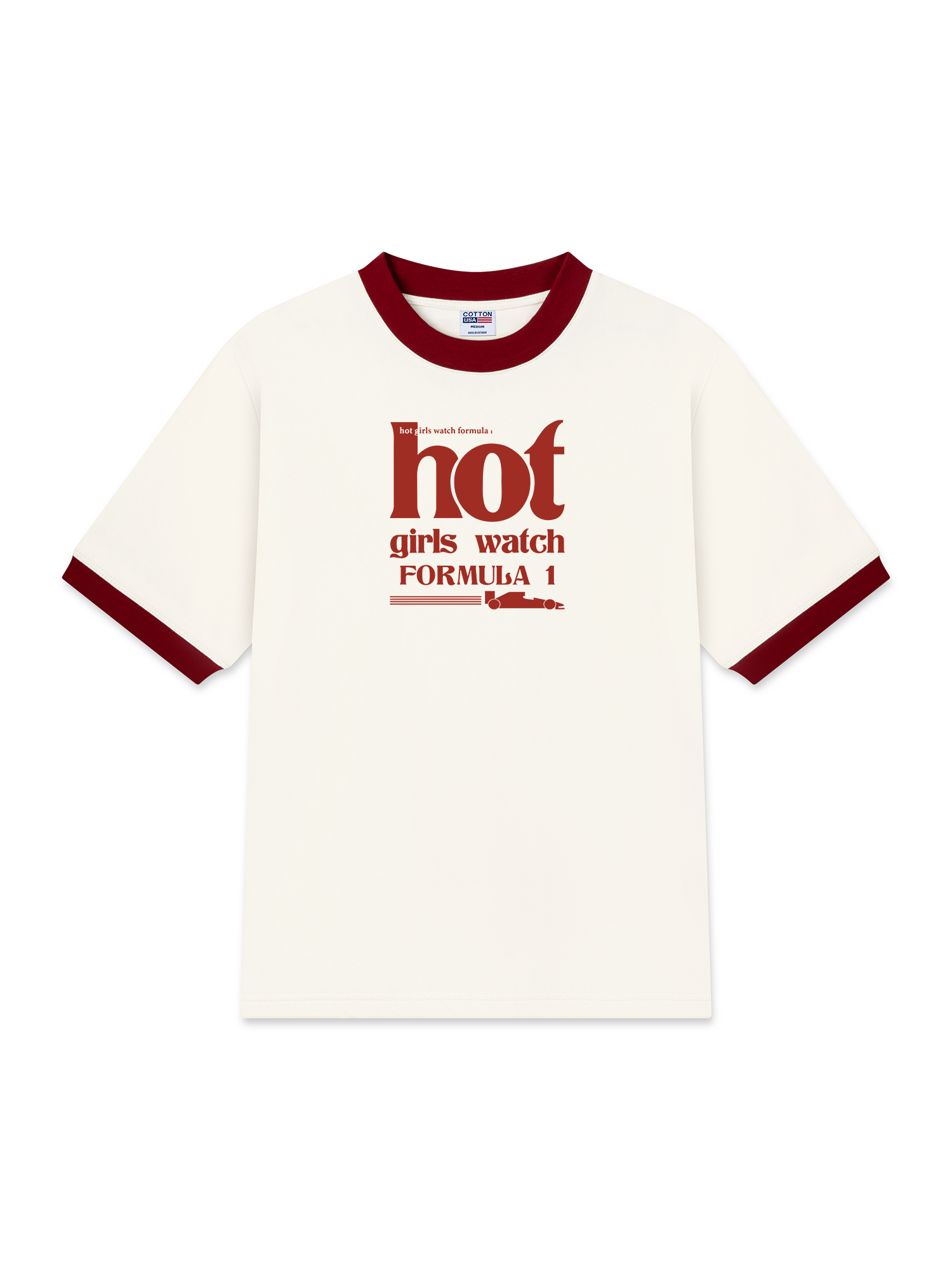 Áo Thun Ringer Relaxed Fit Porsche Hot Girls Watch Formula 1