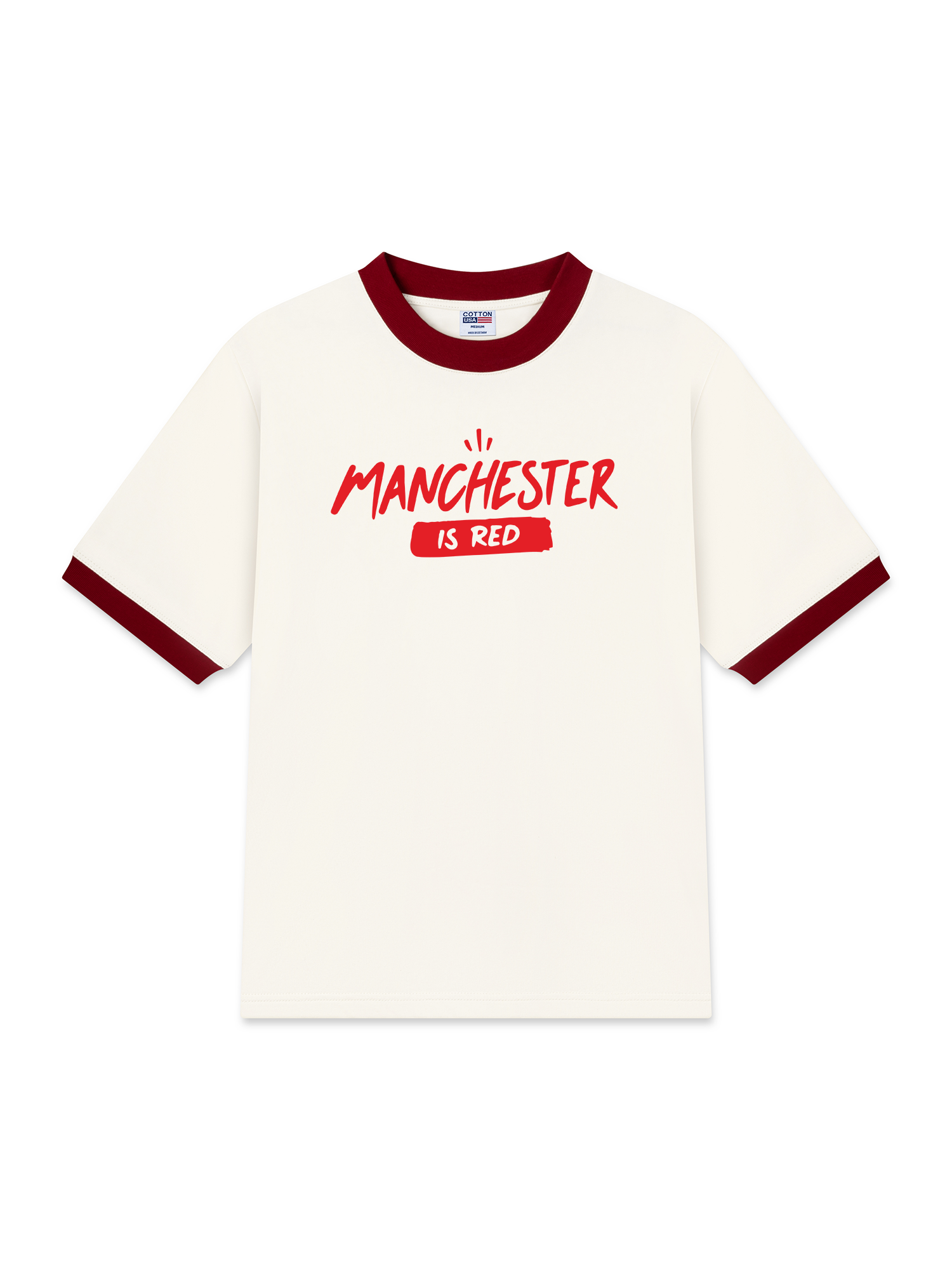 Áo Thun Ringer Relaxed Fit Manchester Is Red