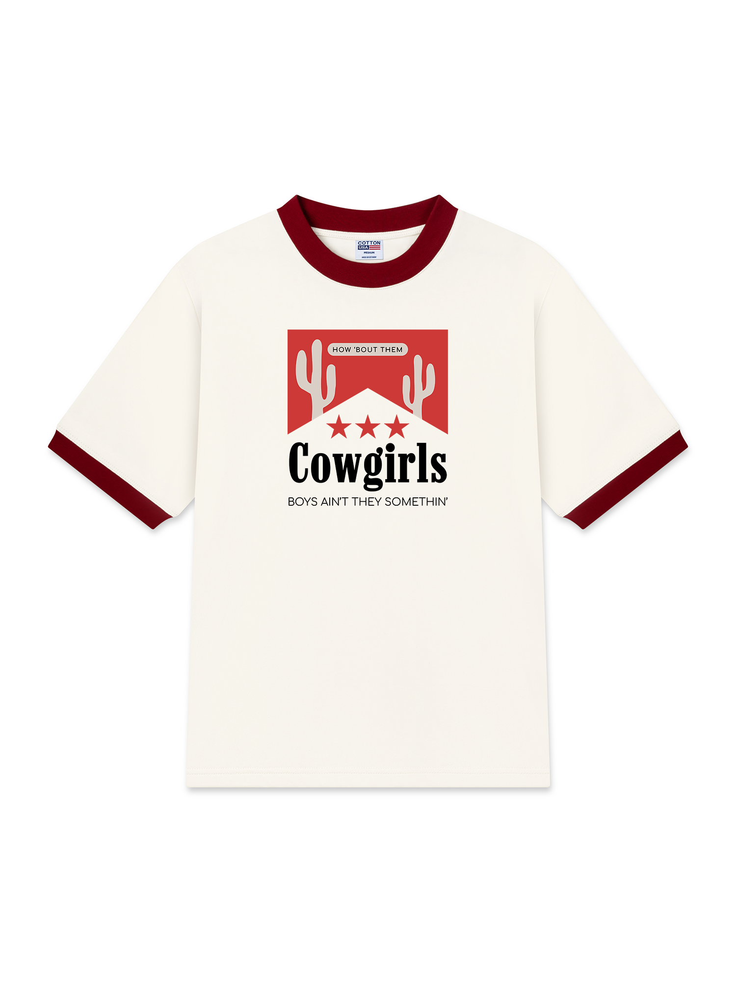 Áo Thun Ringer Relaxed Fit Marlboro How About Them Cowgirl