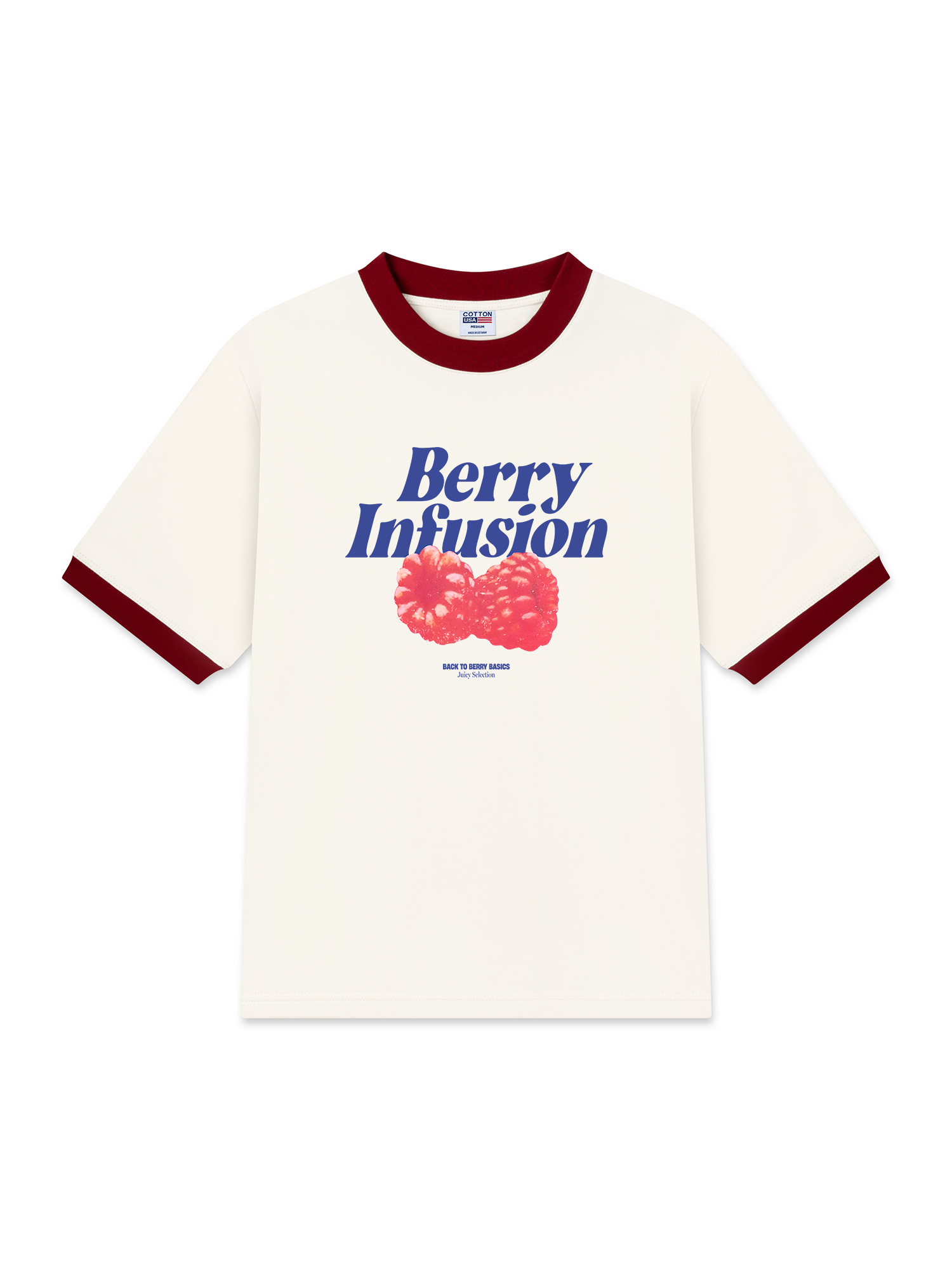 Áo Thun Ringer Relaxed Fit Tropical Berry Infusion