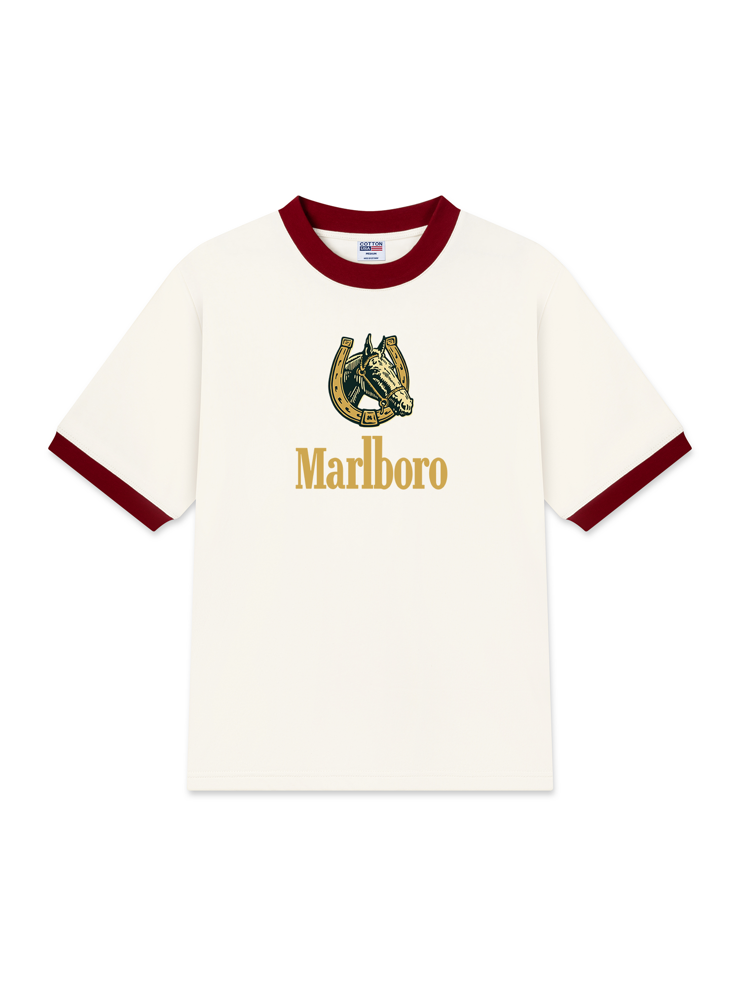 Áo Thun Ringer Relaxed Fit Marlboro Horse Shoe