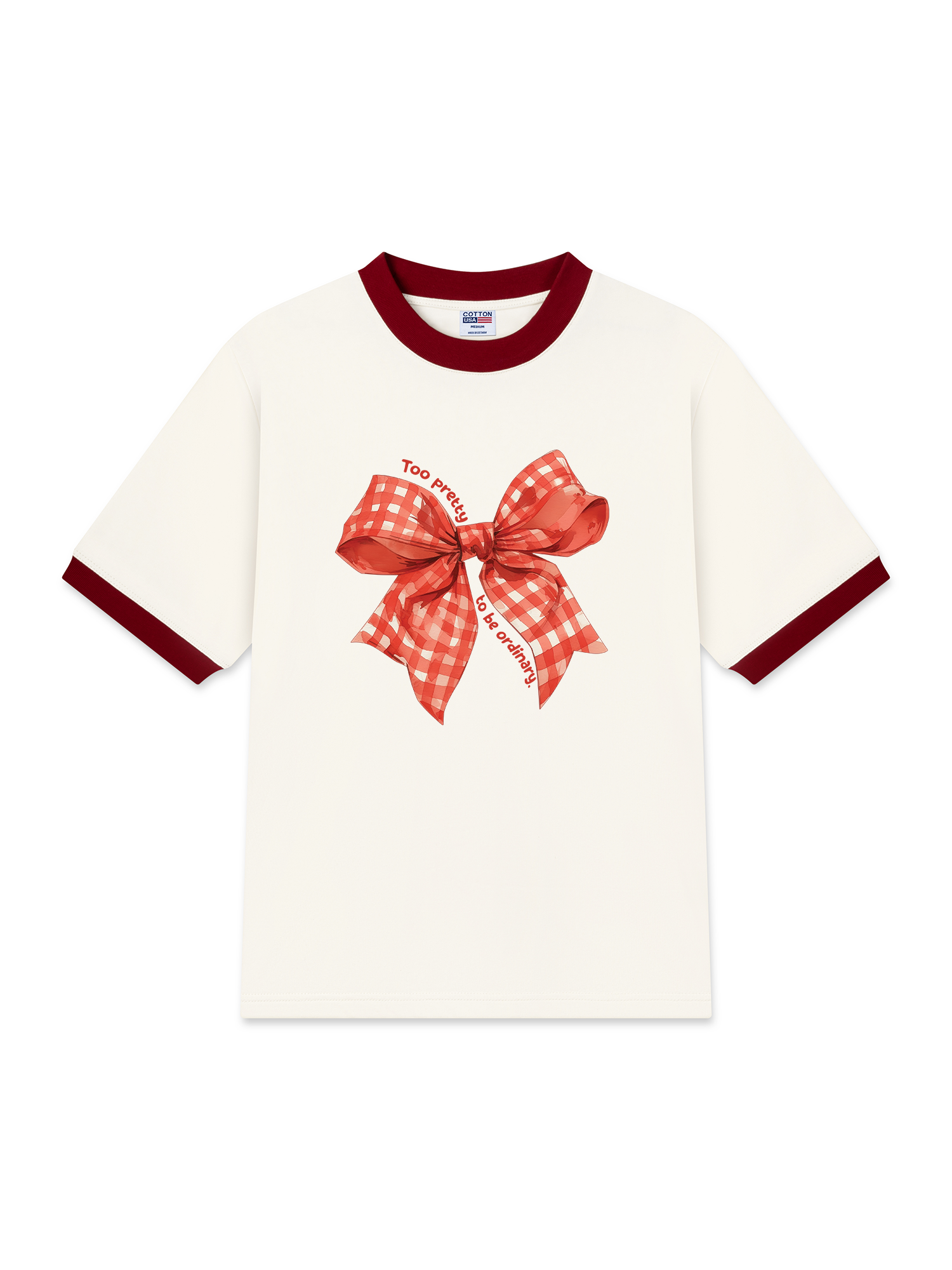 Áo Thun Ringer Relaxed Fit Too Pretty