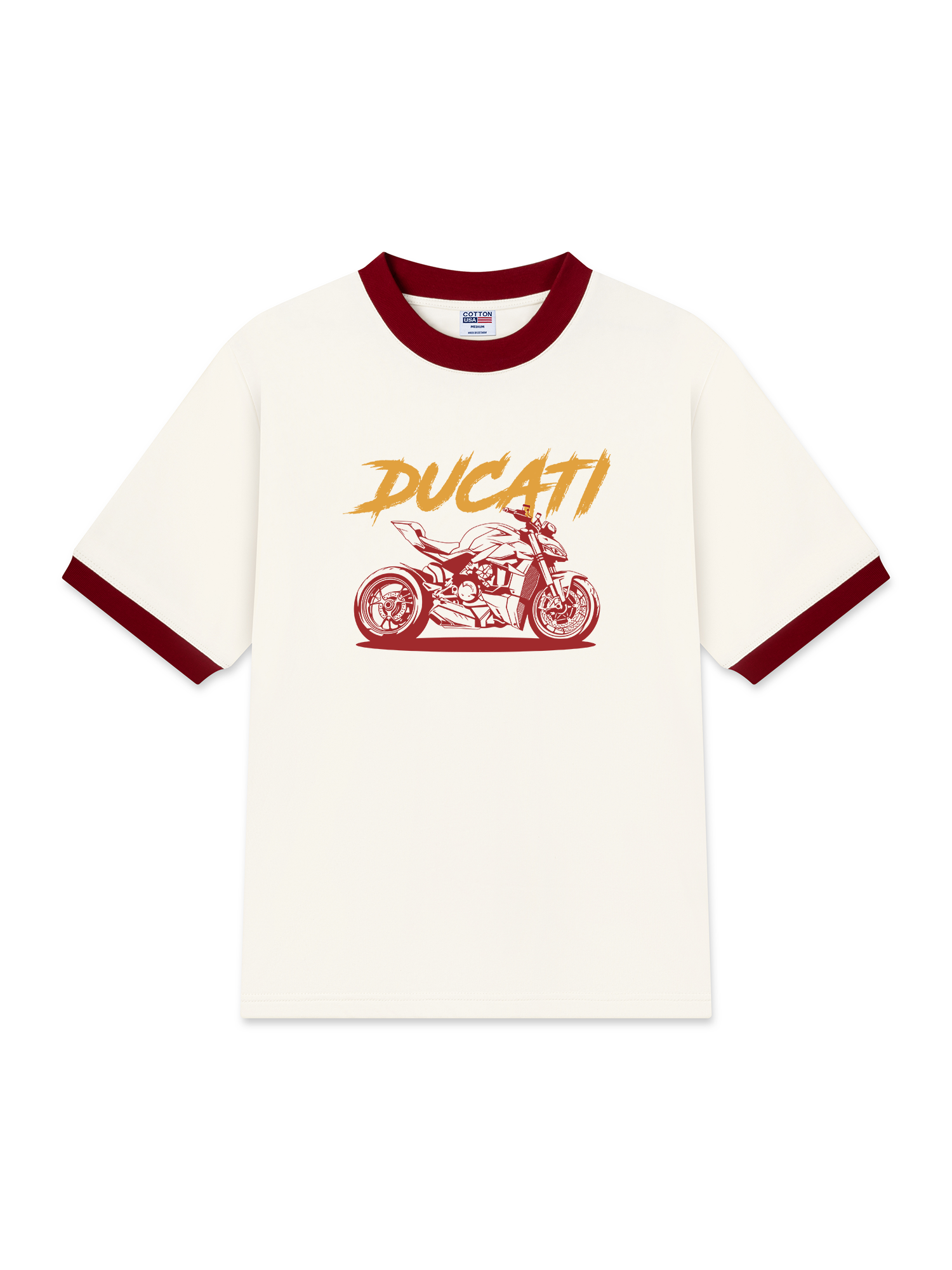 Áo Thun Ringer Relaxed Fit Ducati Spirit
