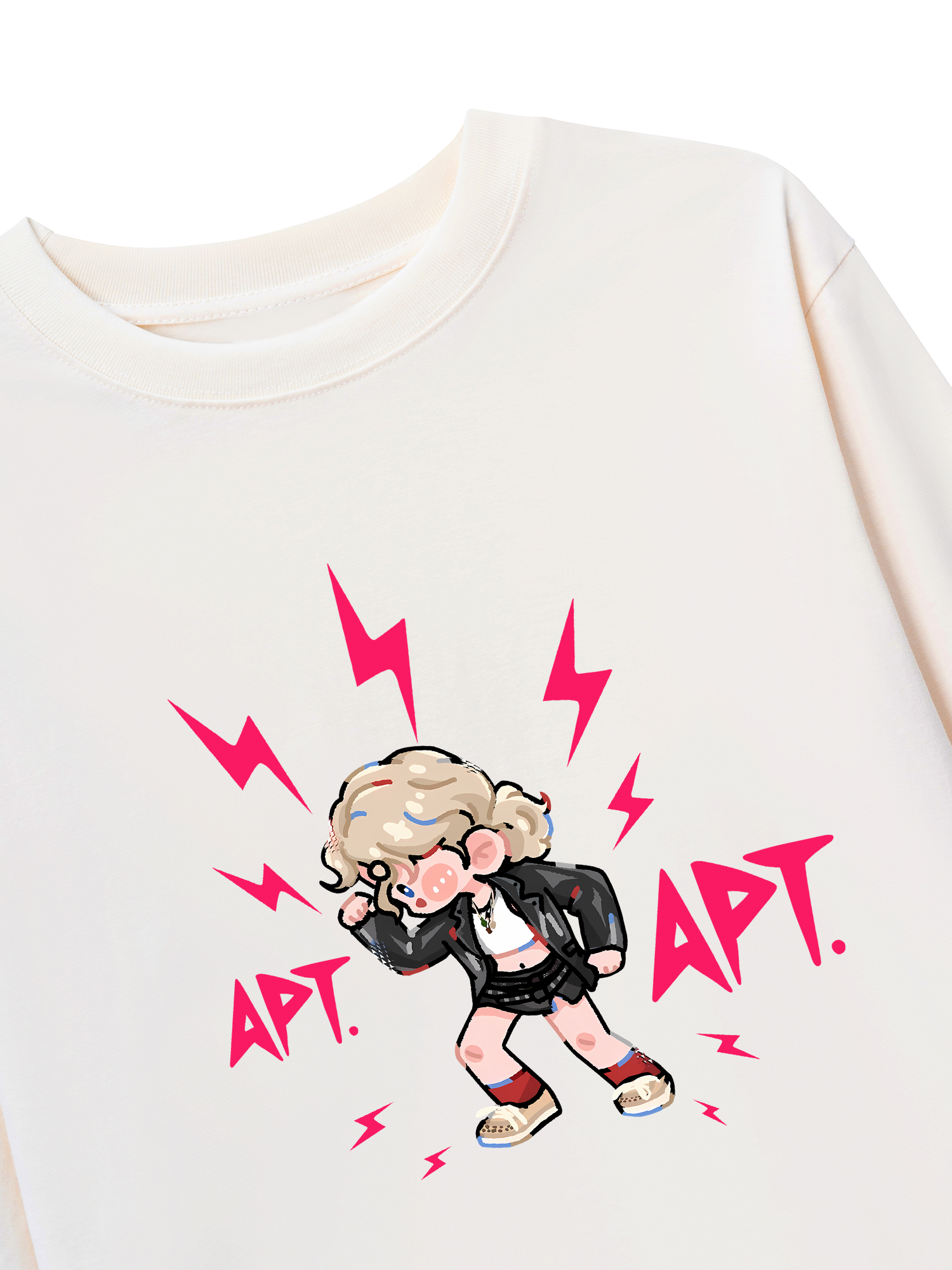 Áo Thun Dài Tay Black Pink Cute APT