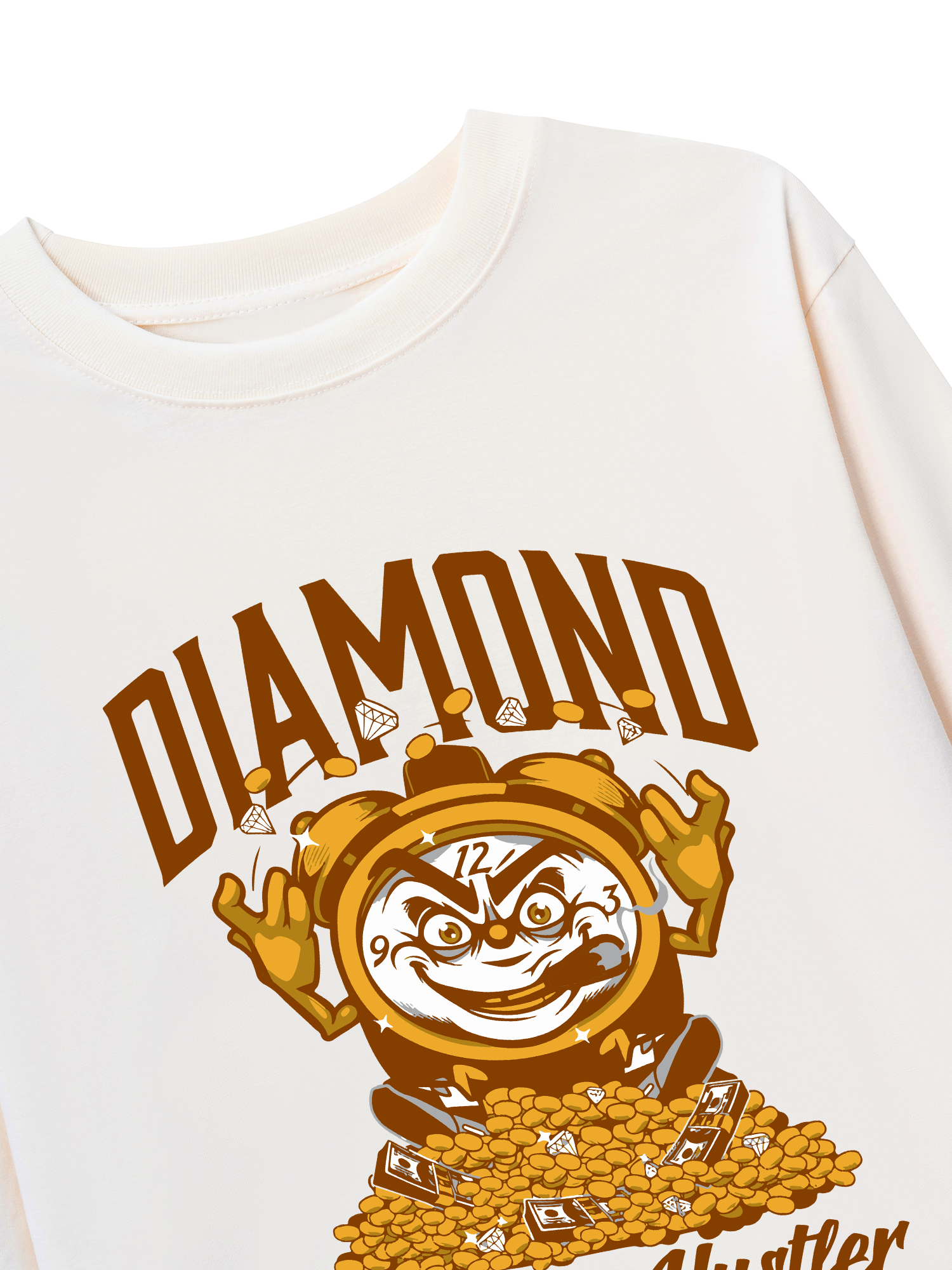 Áo Thun Dài Tay Money Diamond Cluster Hustler