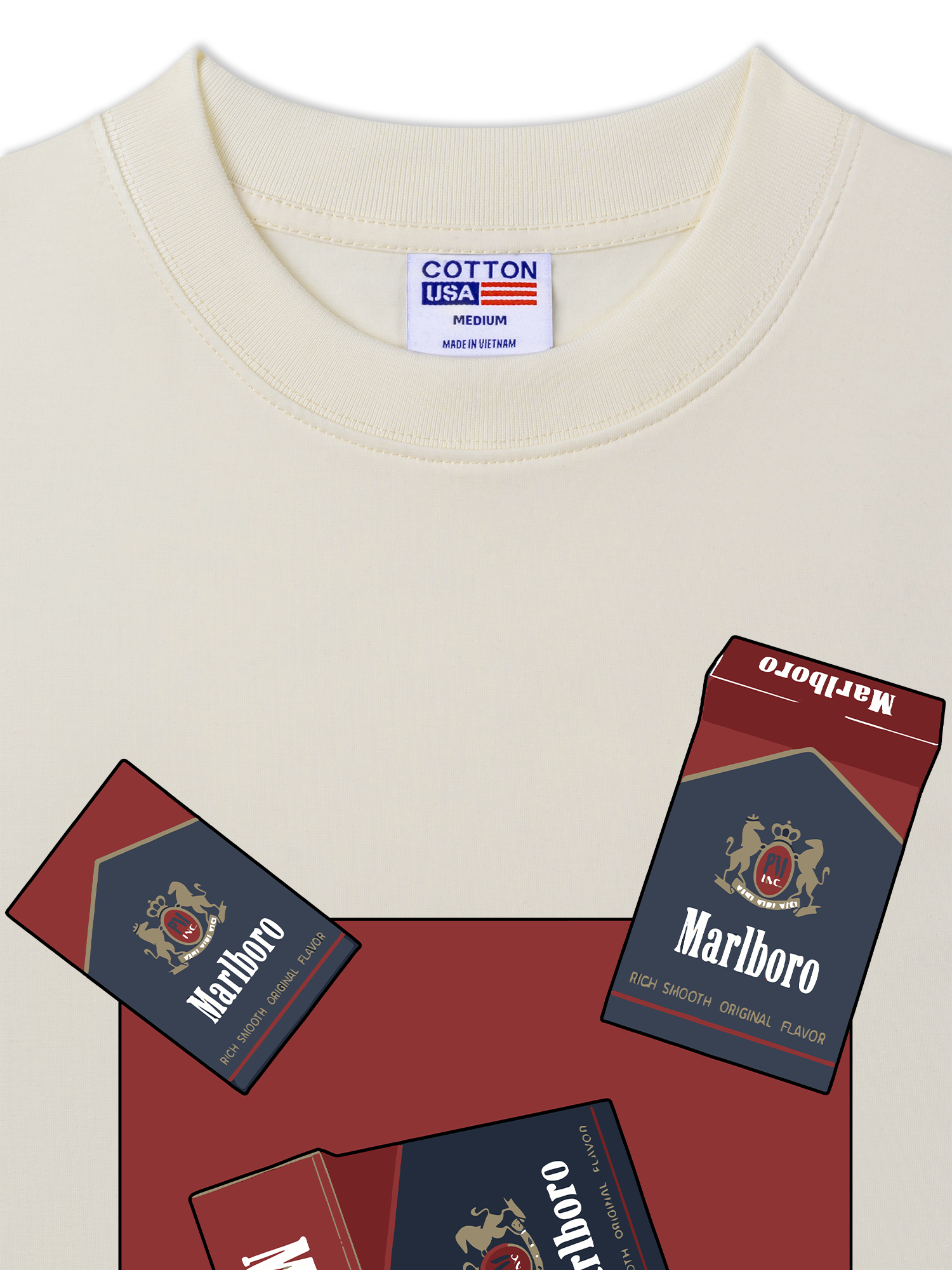 Áo Thun Relaxed Fit Marlboro Rich Smooth Logo