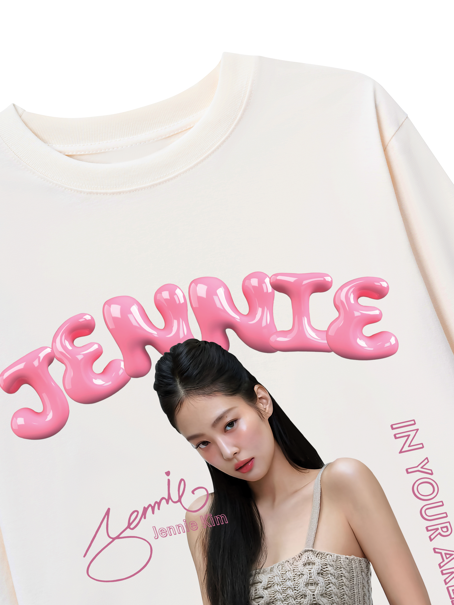 Áo Thun Dài Tay Black Pink Jennie In Your Area