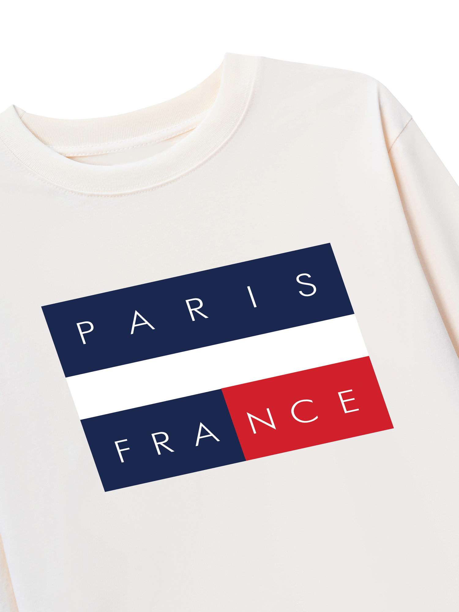 Áo Thun Dài Tay Paris France Flag