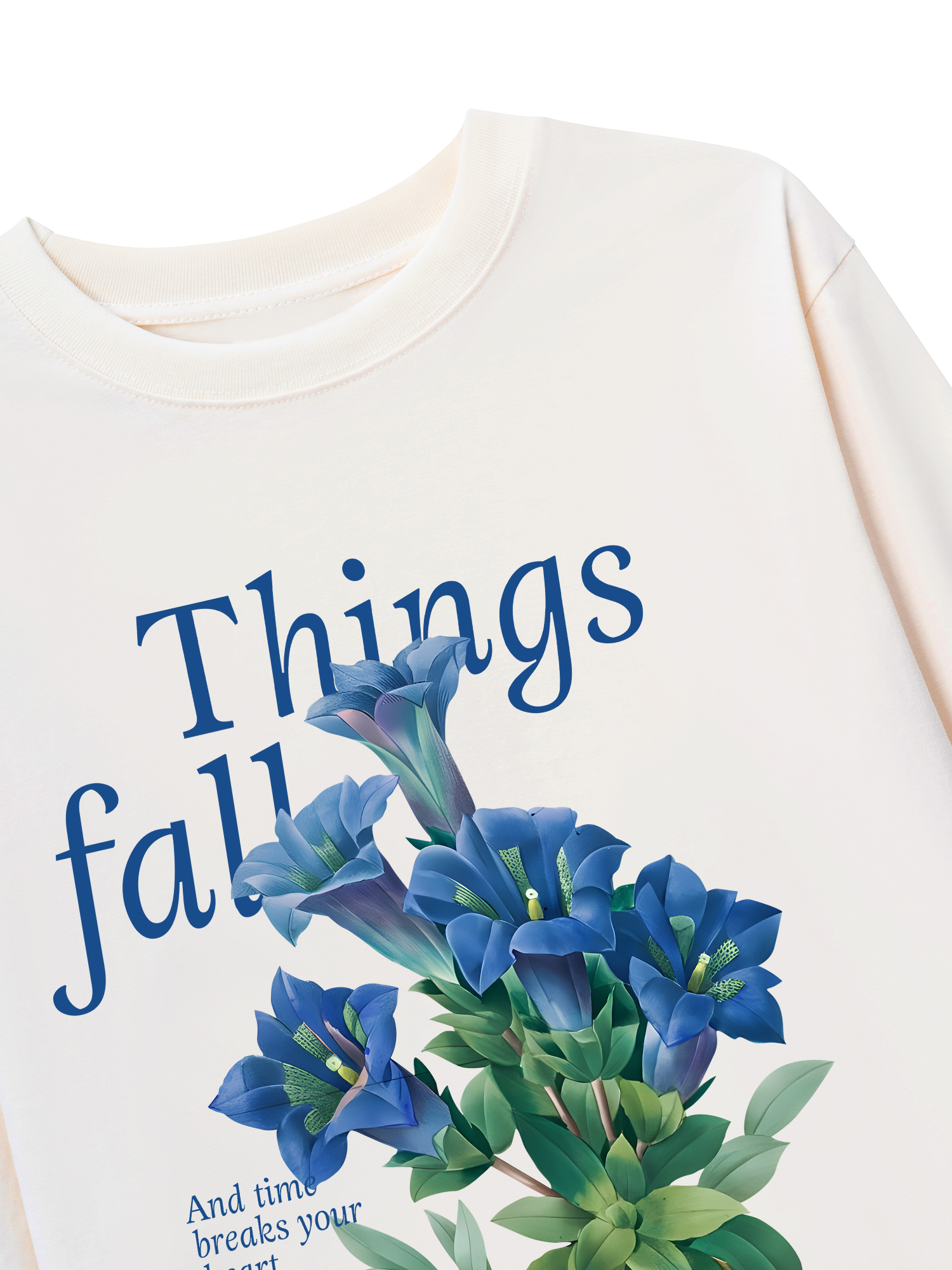 Áo Thun Dài Tay Floral Things Fall Apart