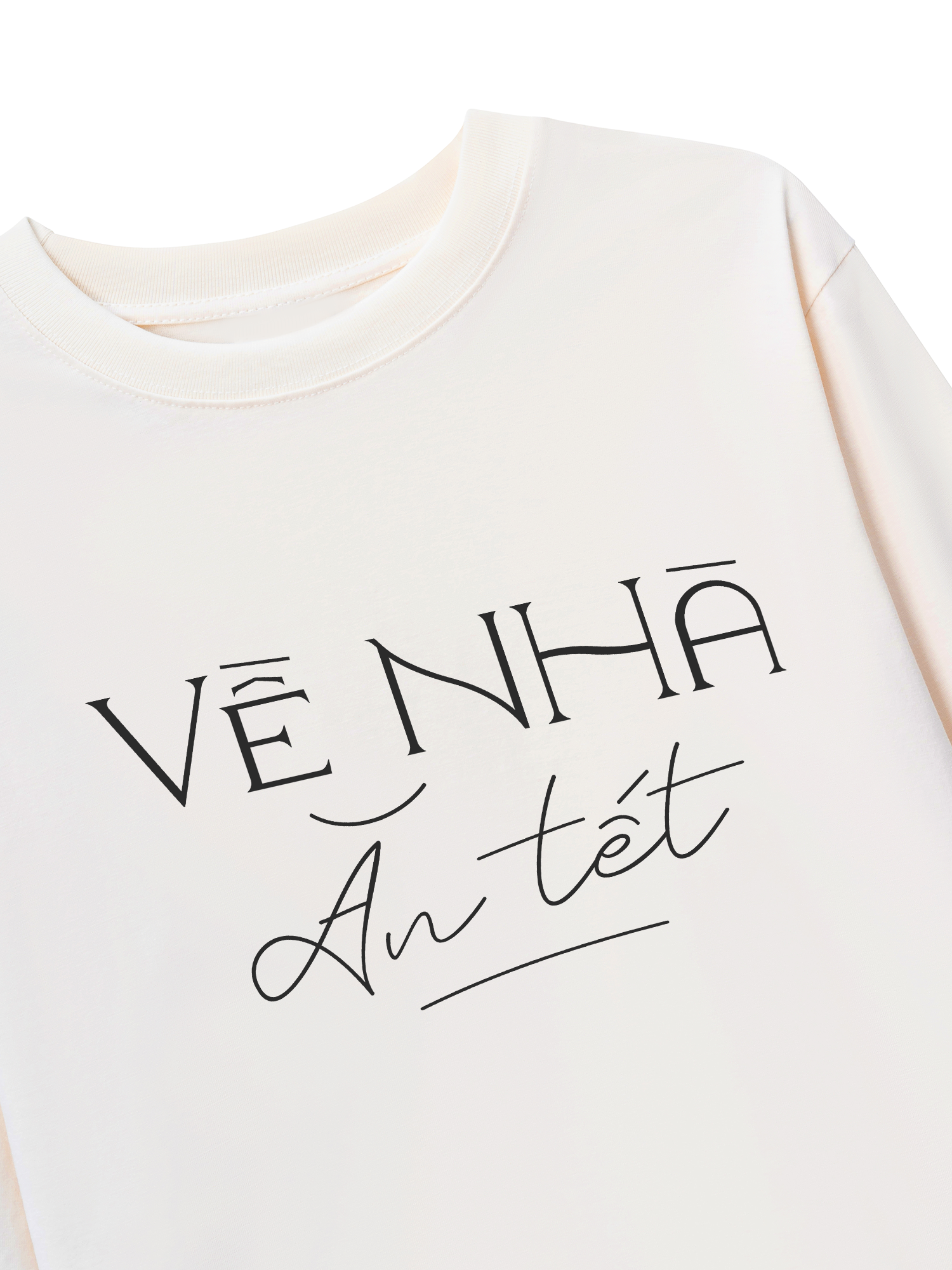 Áo Thun Dài Tay Về Nhà Ăn Tết