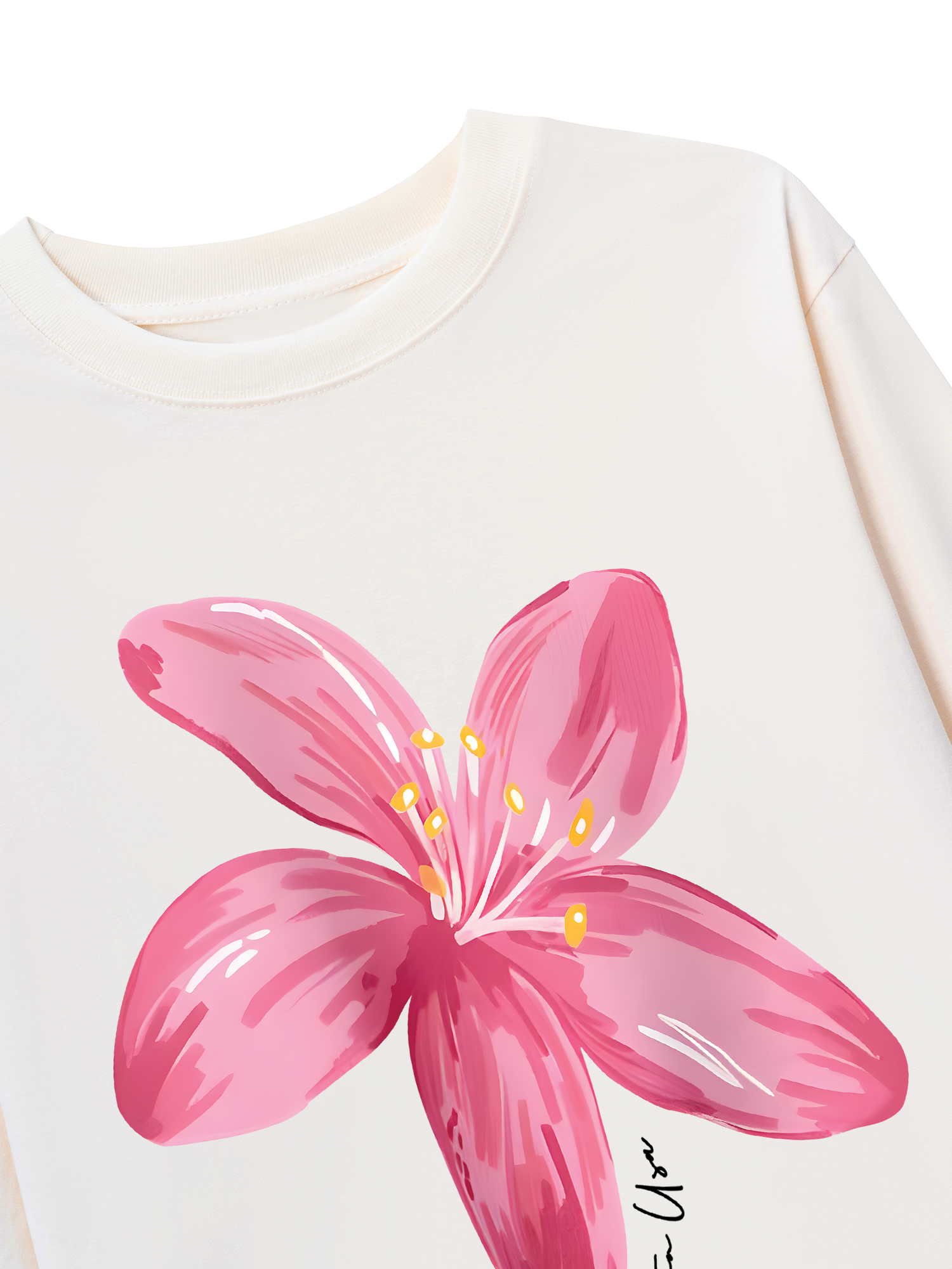 Áo Thun Dài Tay Floral Pink Flower