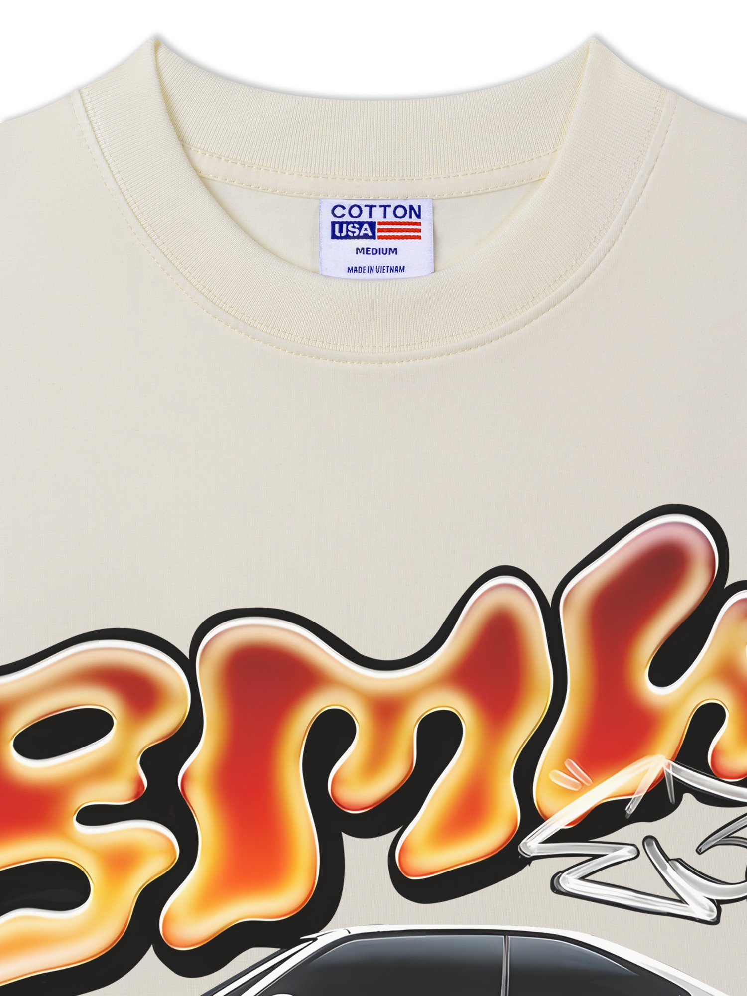 Áo Thun Relaxed Fit BMW Flame Neon