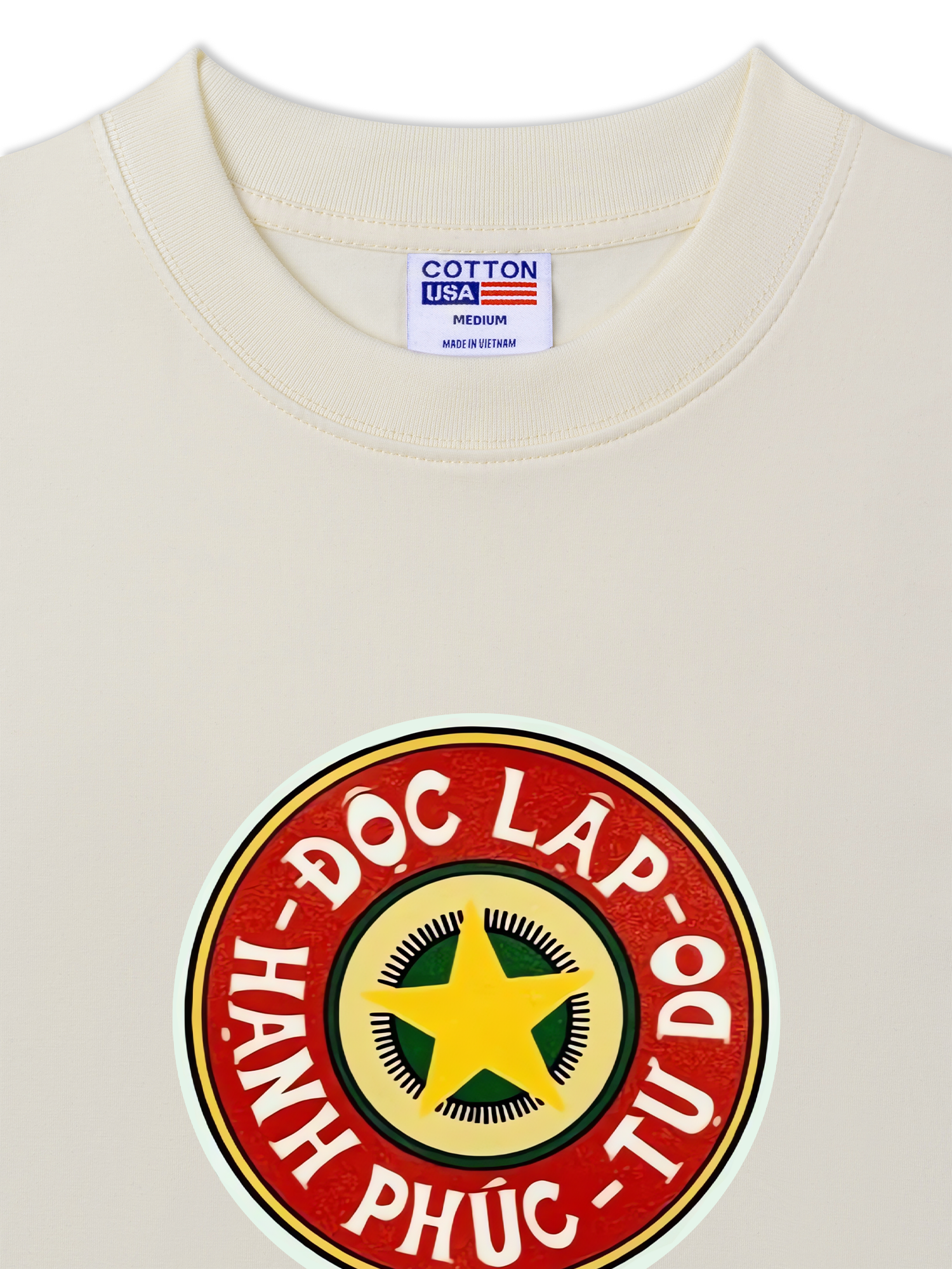 Áo Thun Relaxed Fit Cao Sao Đỏ