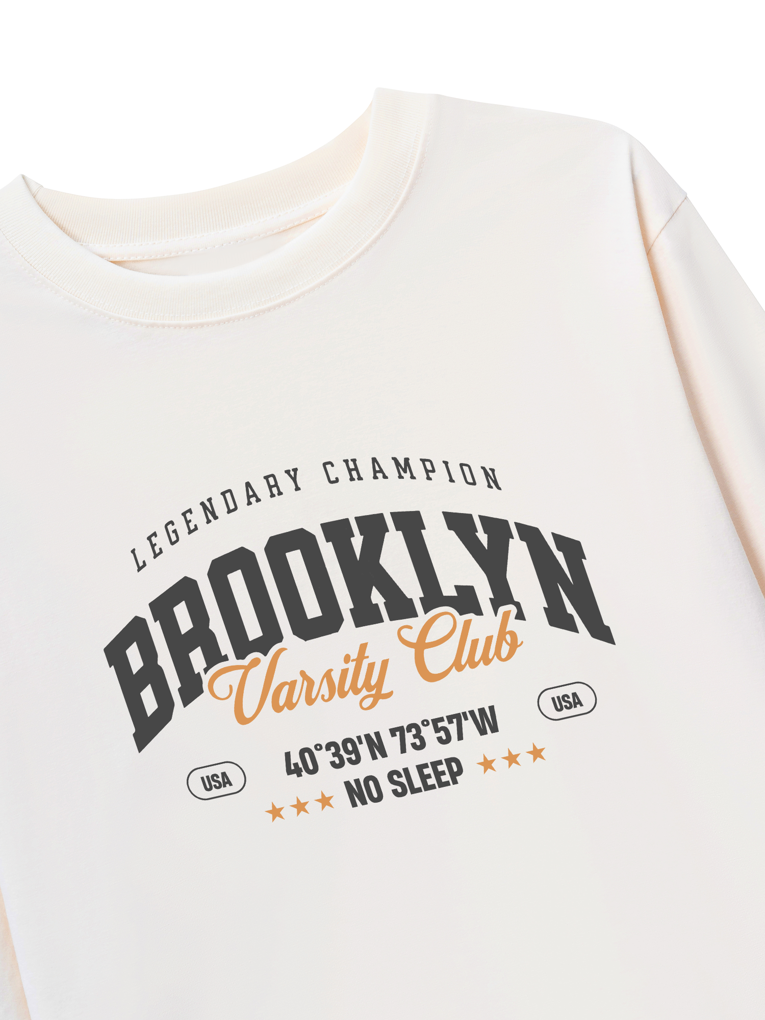 Áo Thun Dài Tay City Brooklyn Varsity Club