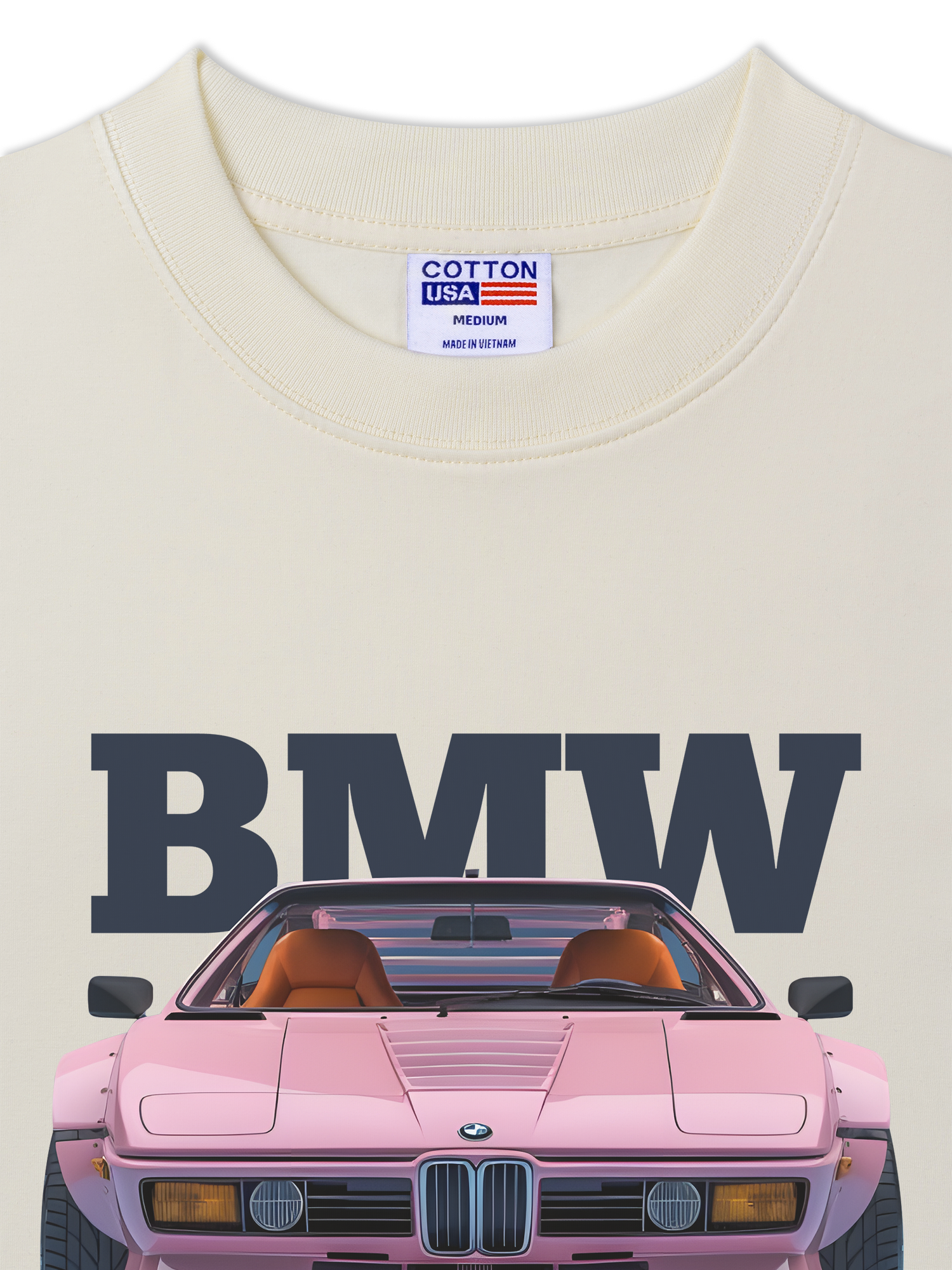 Áo Thun Relaxed Fit BMW M1 Pink