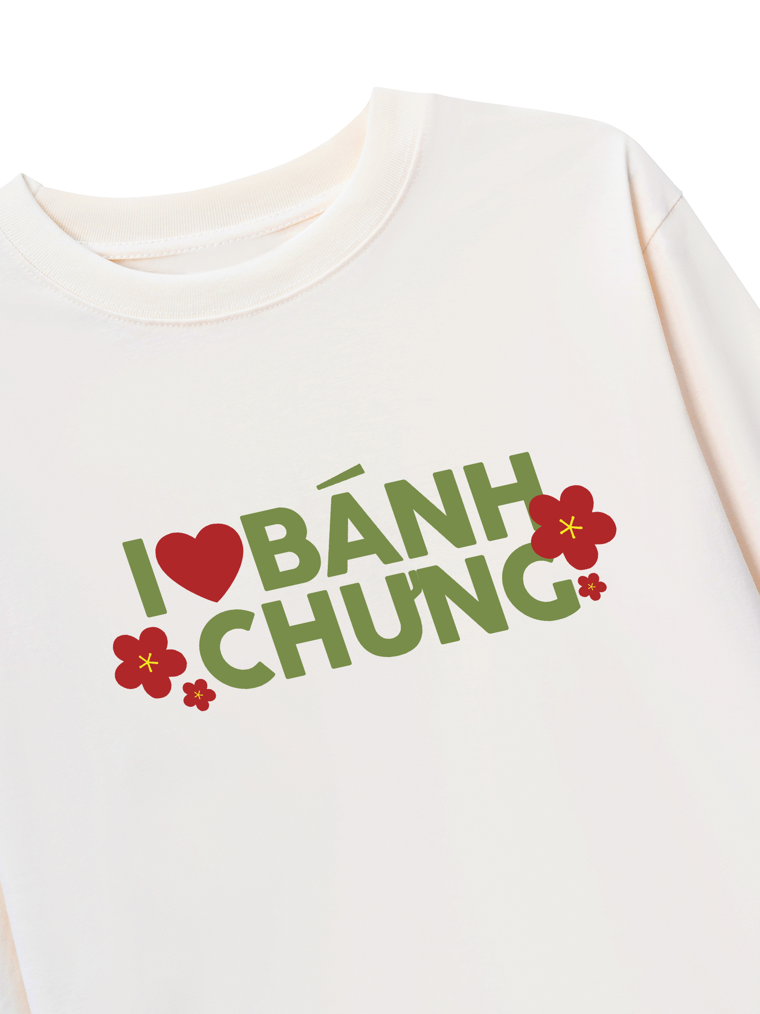 Áo Thun Dài Tay I Love Bánh Chưng