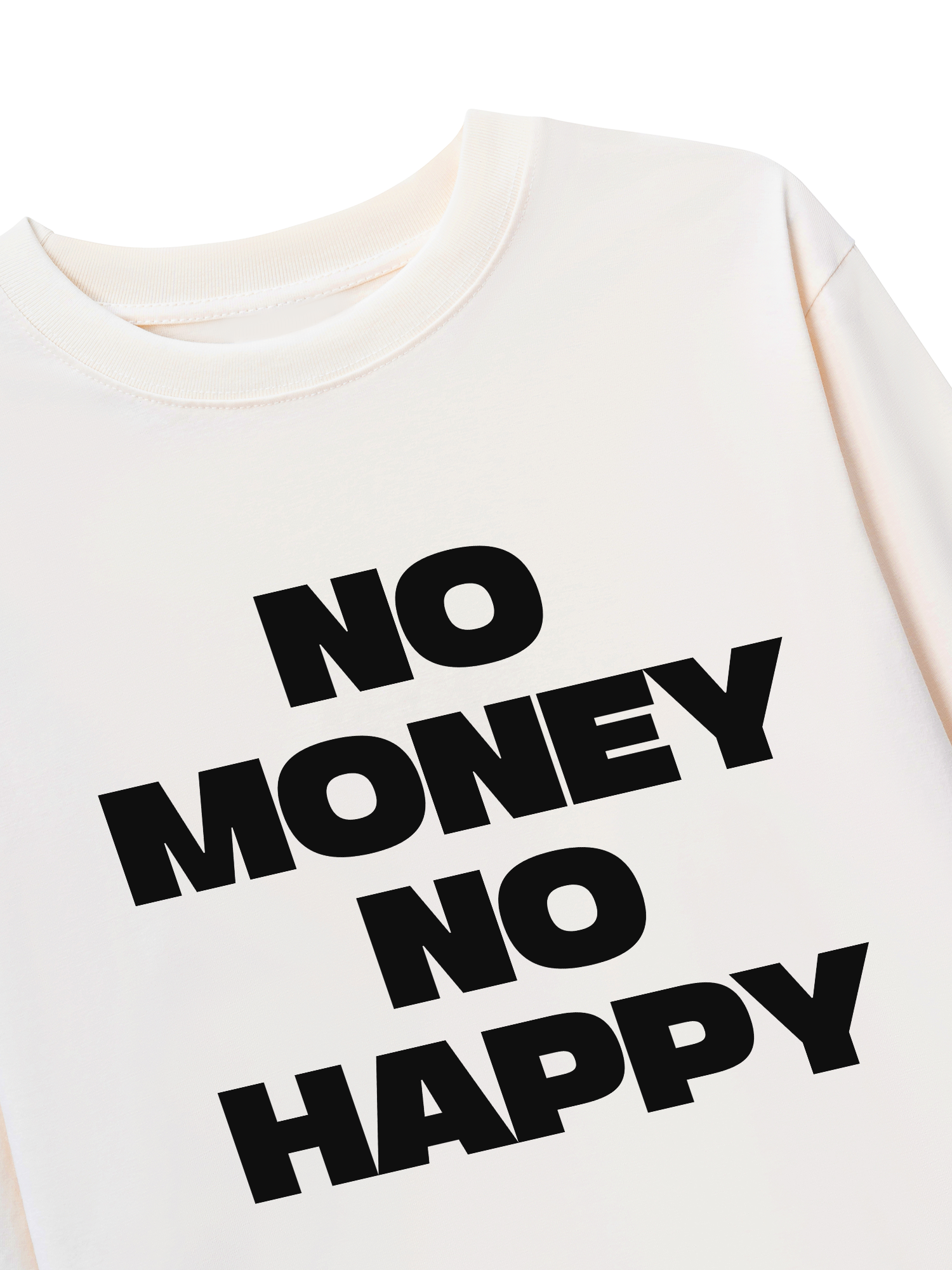 Áo Thun Dài Tay No Money No Happy