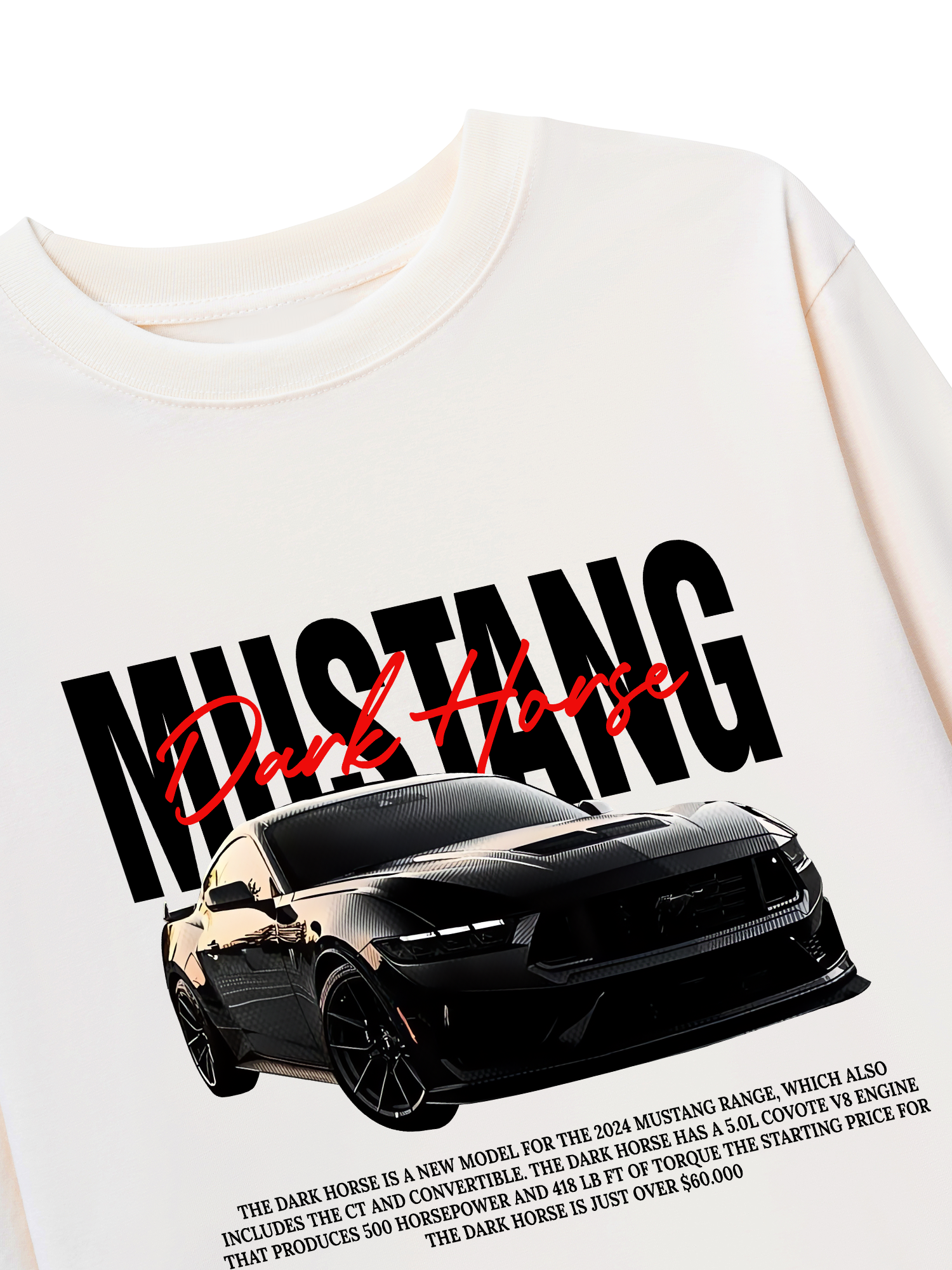 Áo Thun Dài Tay Ford Mustang Dark Horse