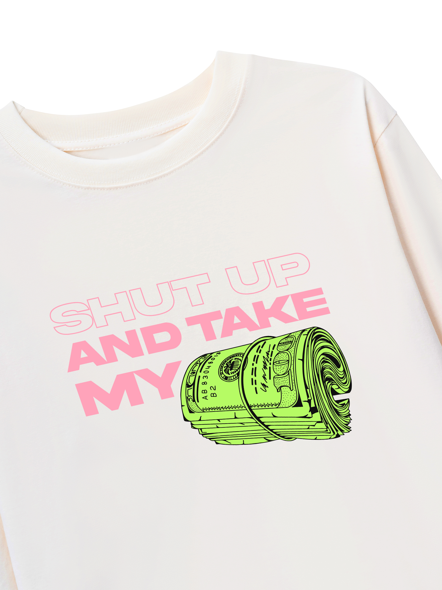 Áo Thun Dài Tay Money Shut Up And Take My