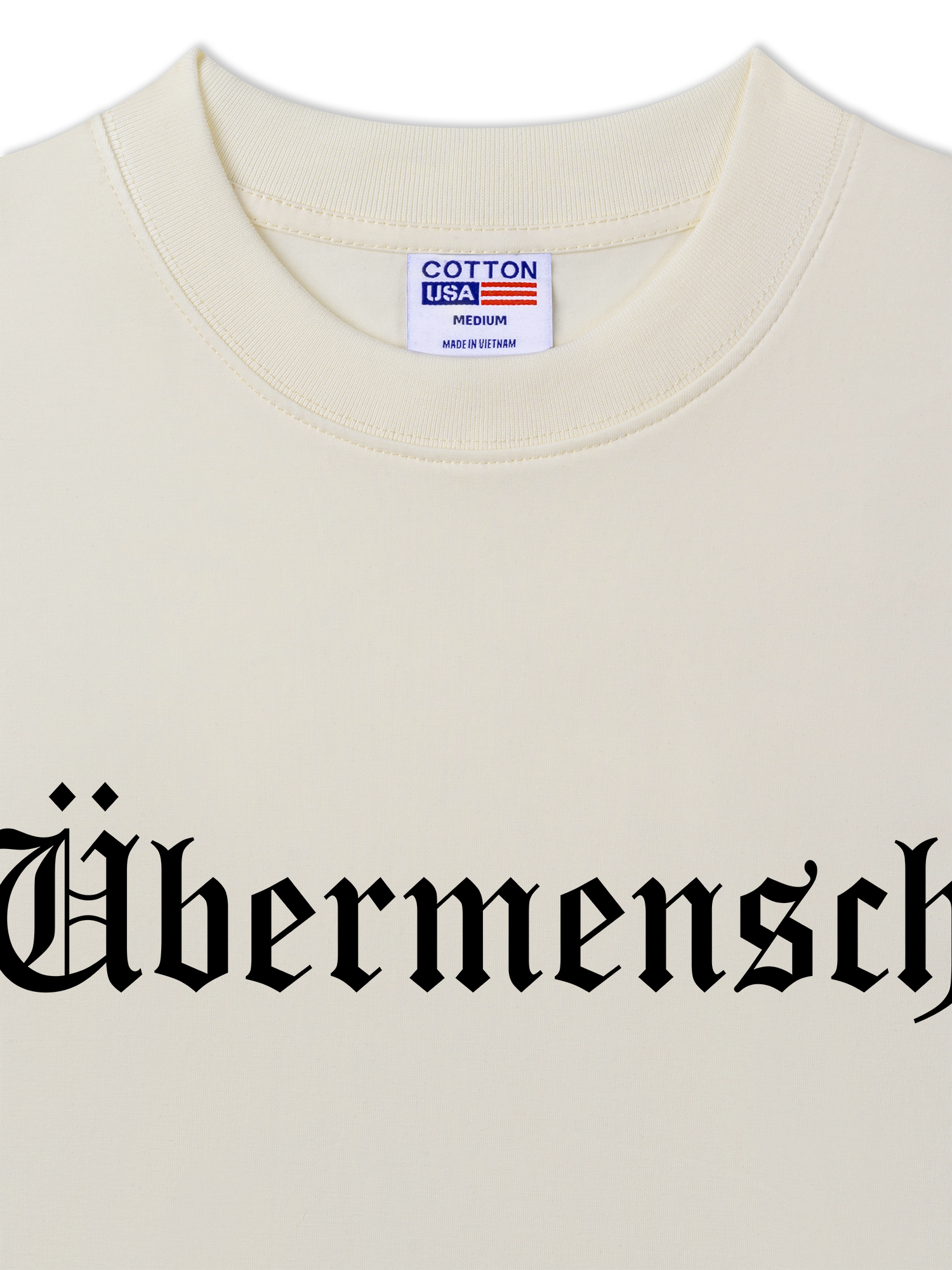 Áo Thun Relaxed Fit Idols Ubermensch Black And White