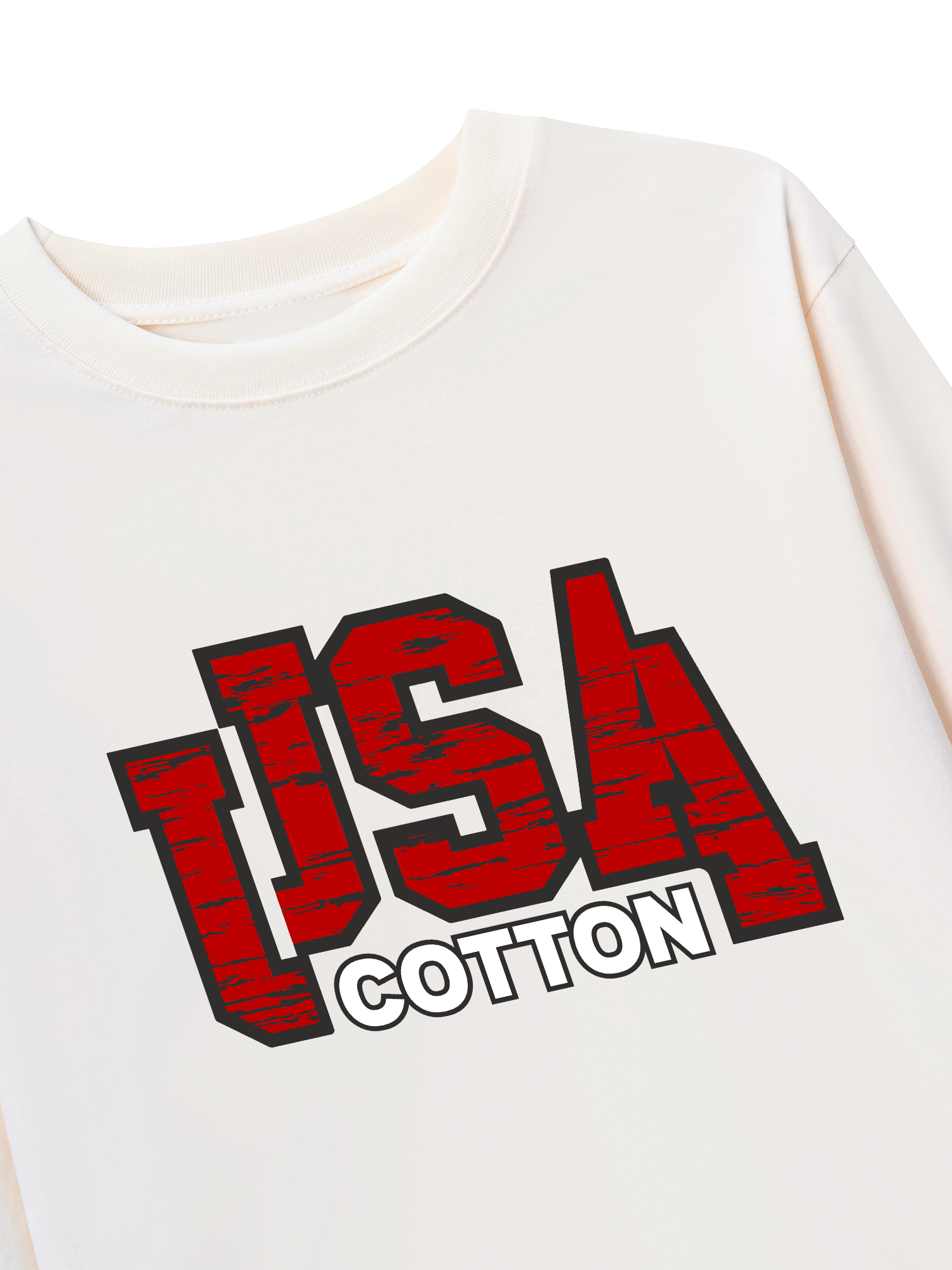 Áo Thun Dài Tay USA Scratched Typo