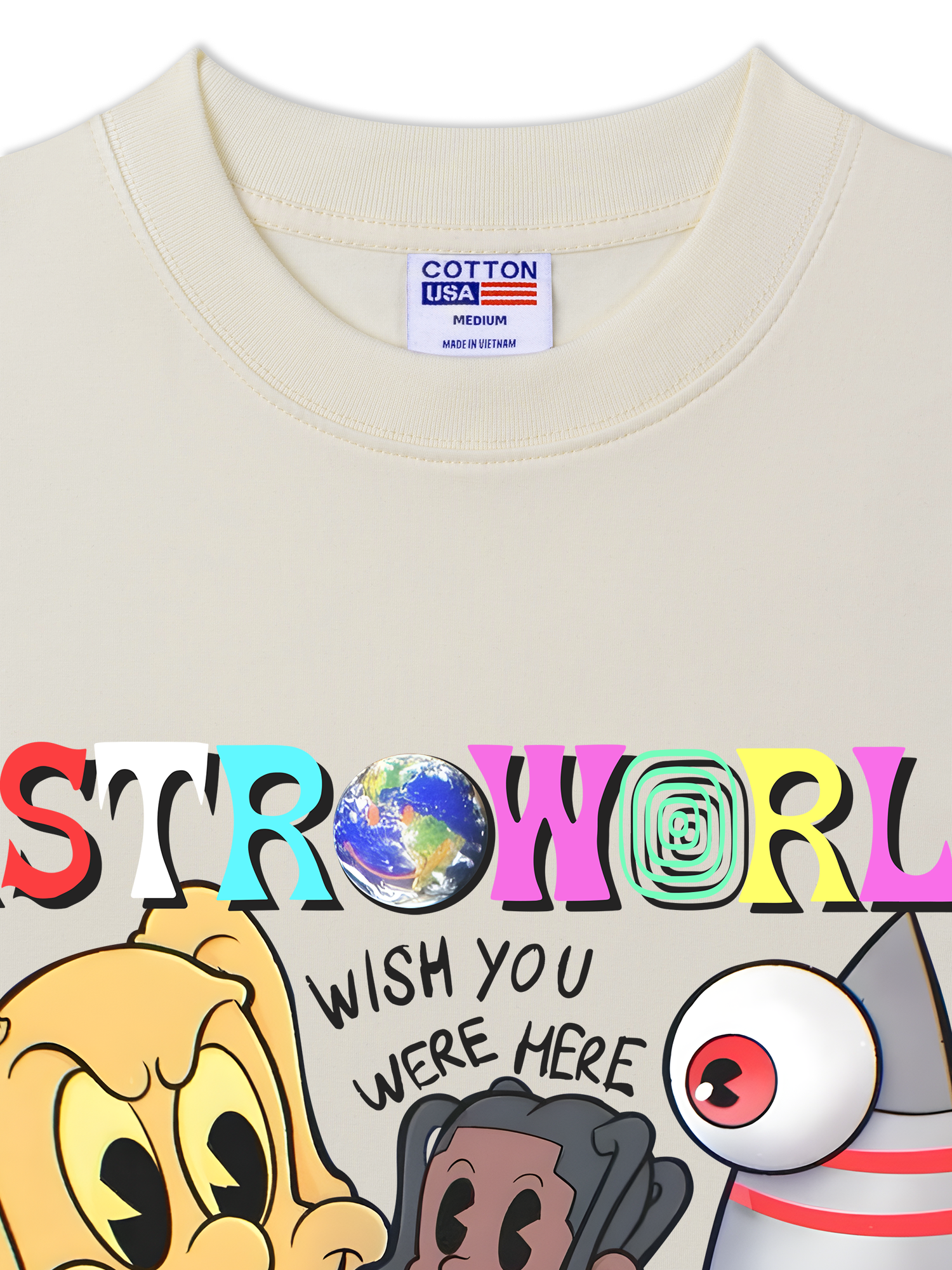 Áo Thun Relaxed Fit Rapper Astroworld Travis