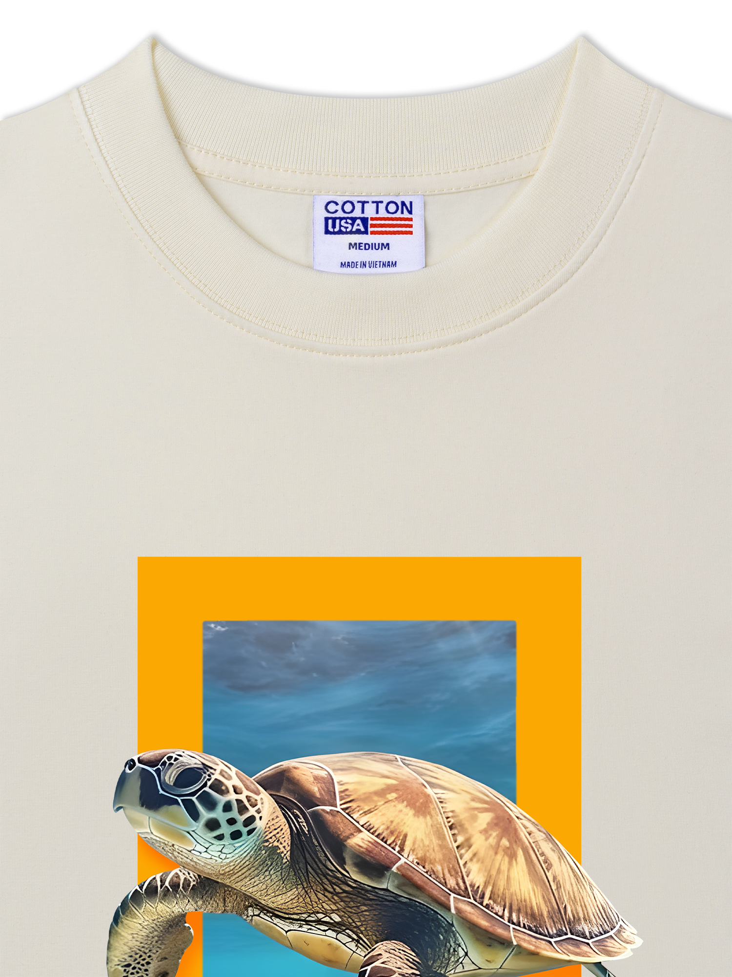 Áo Thun Relaxed Fit Wild Life Sea Turtles Remind