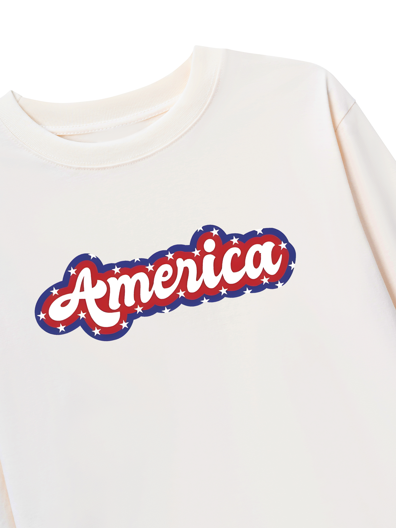 Áo Thun Dài Tay USA Retro Flag America