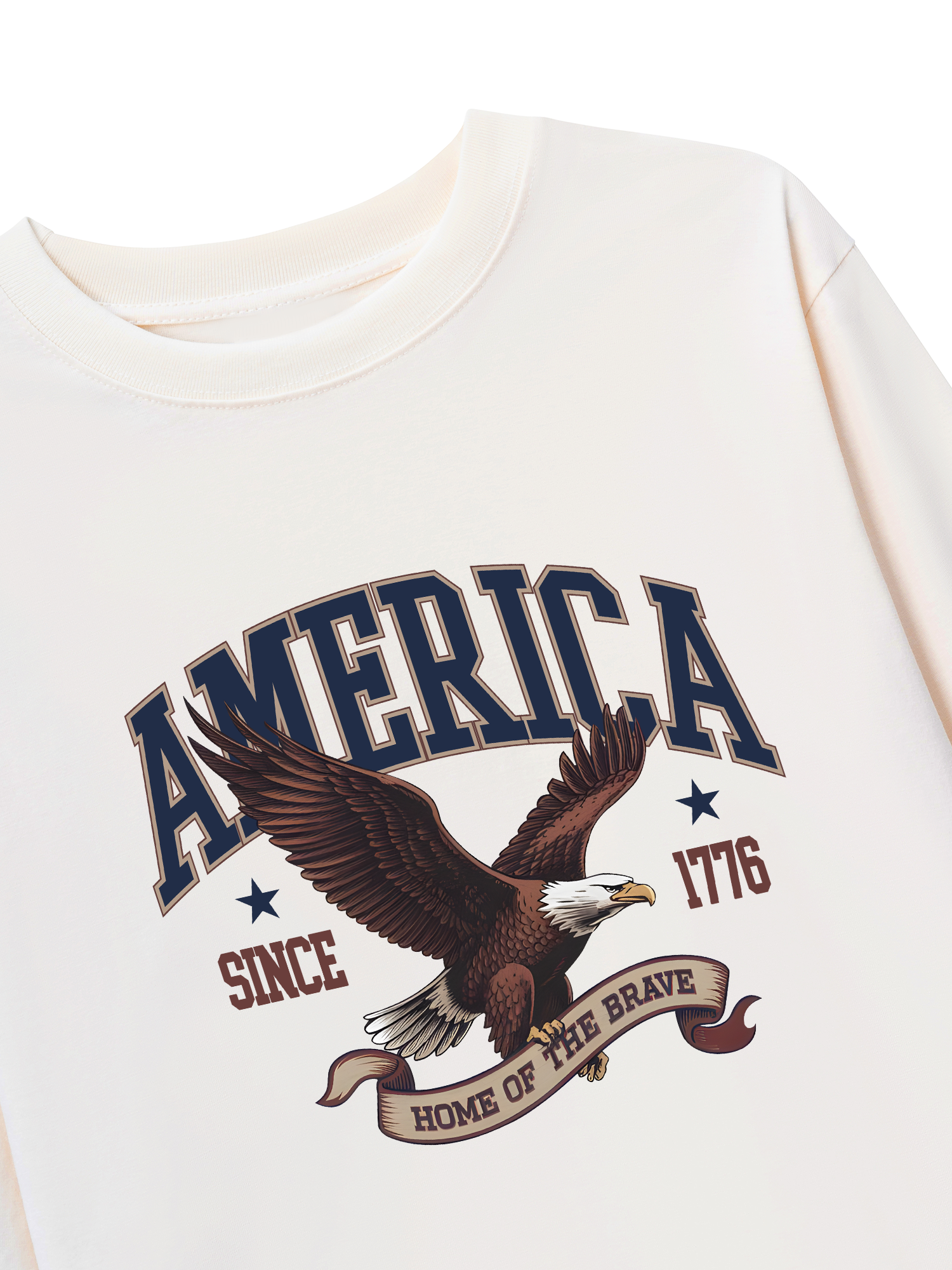 Áo Thun Dài Tay USA Home Of The Brave