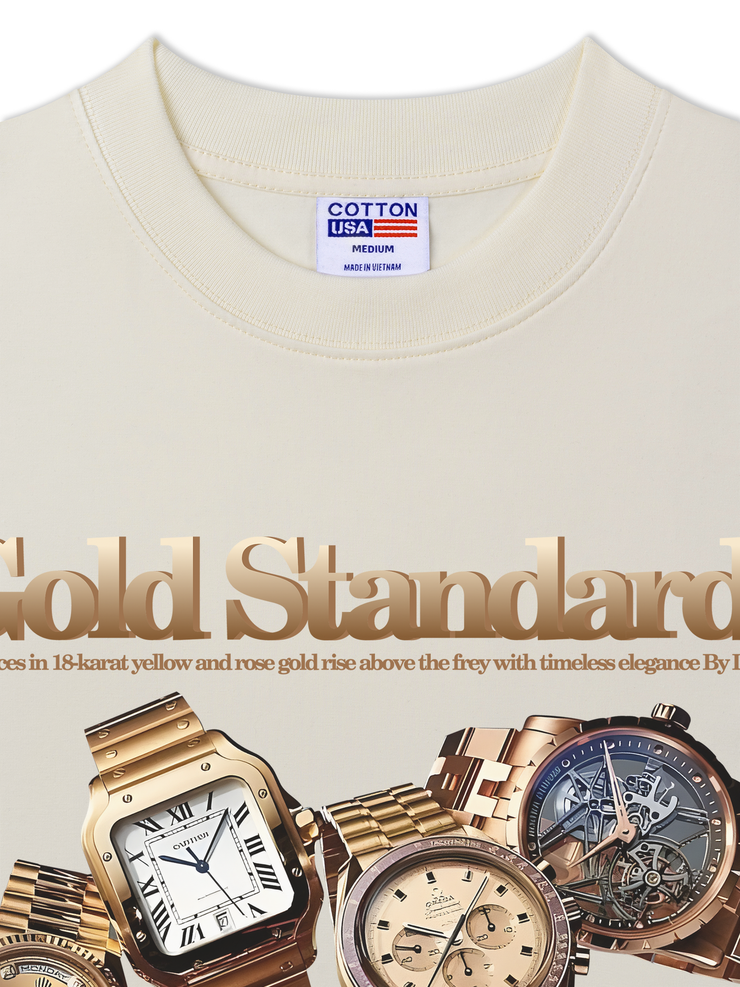 Áo Thun Relaxed Fit Watch Gold Standards